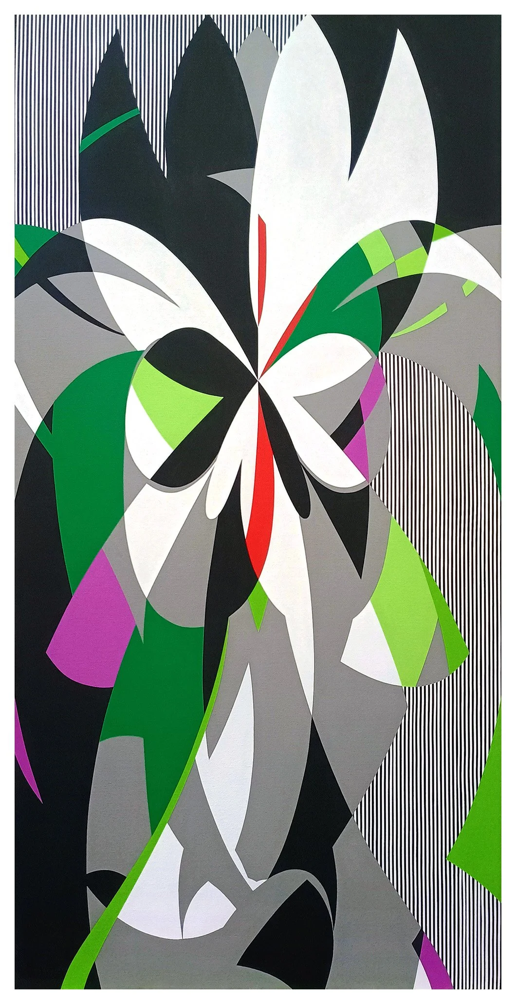  
I Sing the Body Electric 
 
 
 
Acrylic gouache on canvas 60" x 30" 2026
 