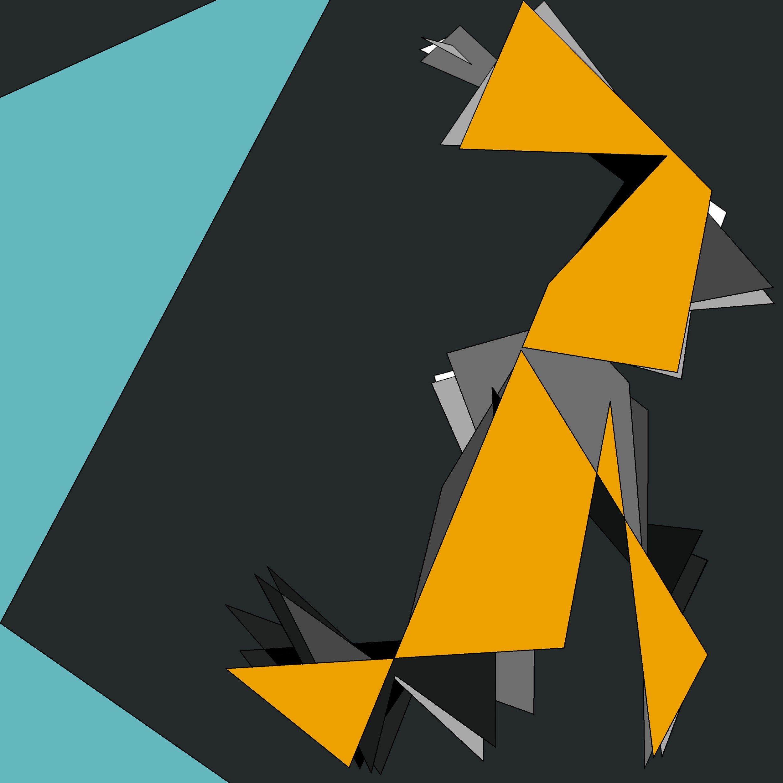 Après un escalier, 2025 (44" x 44" - Acrylic on canvas)