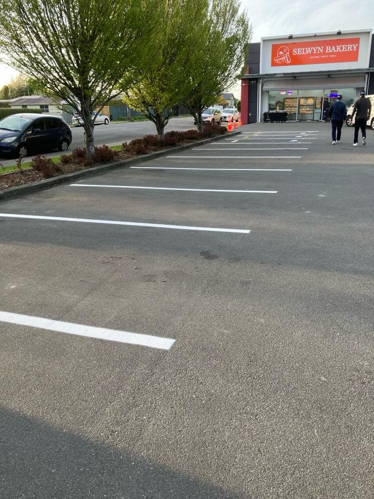 Lined Car Park Bays