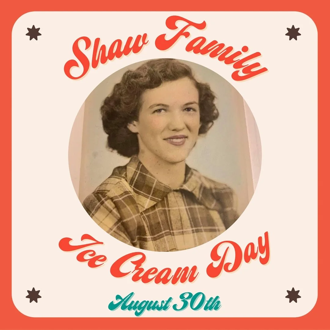 This Saturday is Shaw Family Ice Cream Day! Every August 30th we celebrate my Grandma Norma, the OG ice cream maker of the family, on what would be her birthday. This year I&rsquo;m making flavors I remember her making and flavors that were some of t
