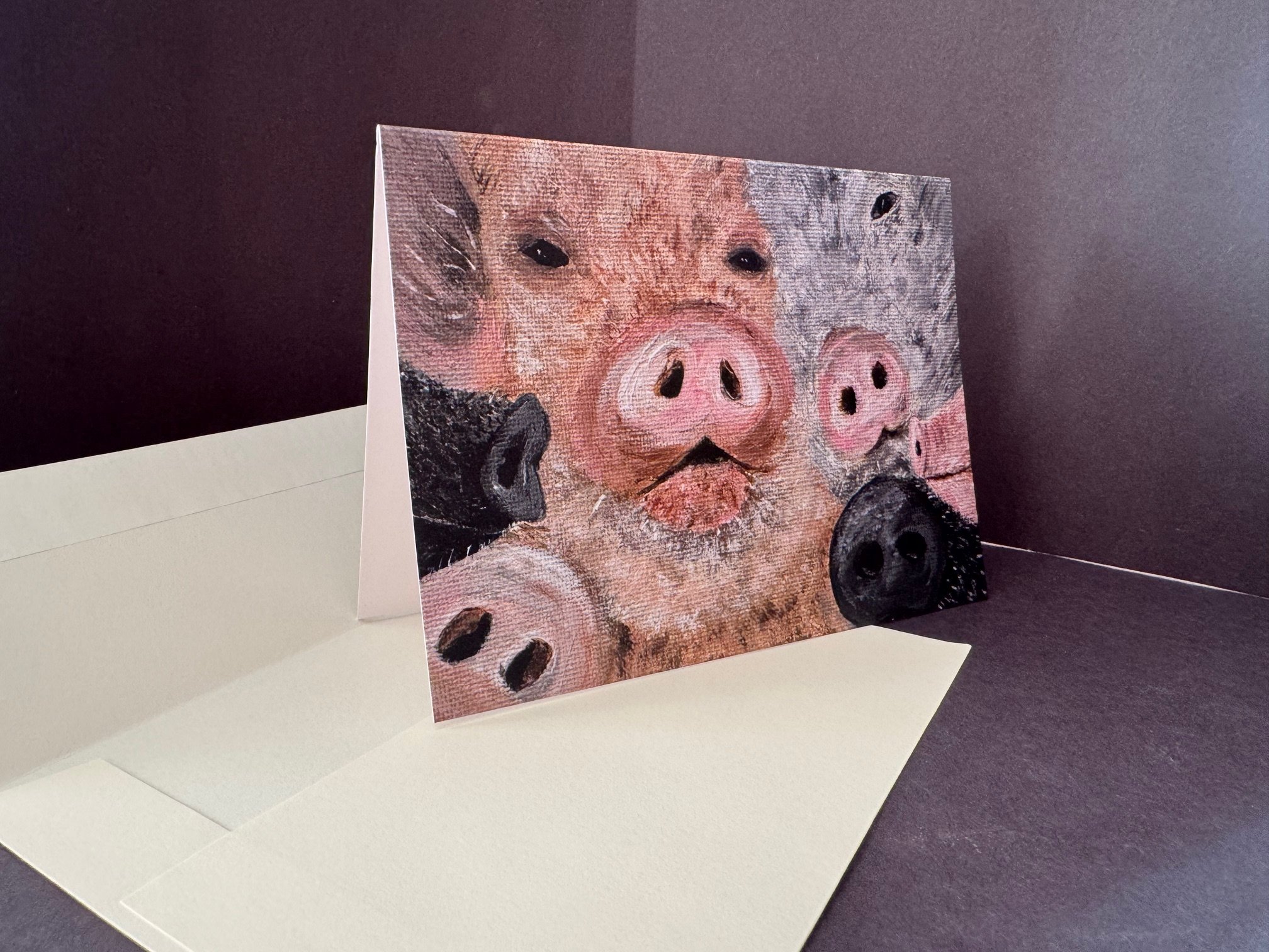 "Nosy" Greeting Card