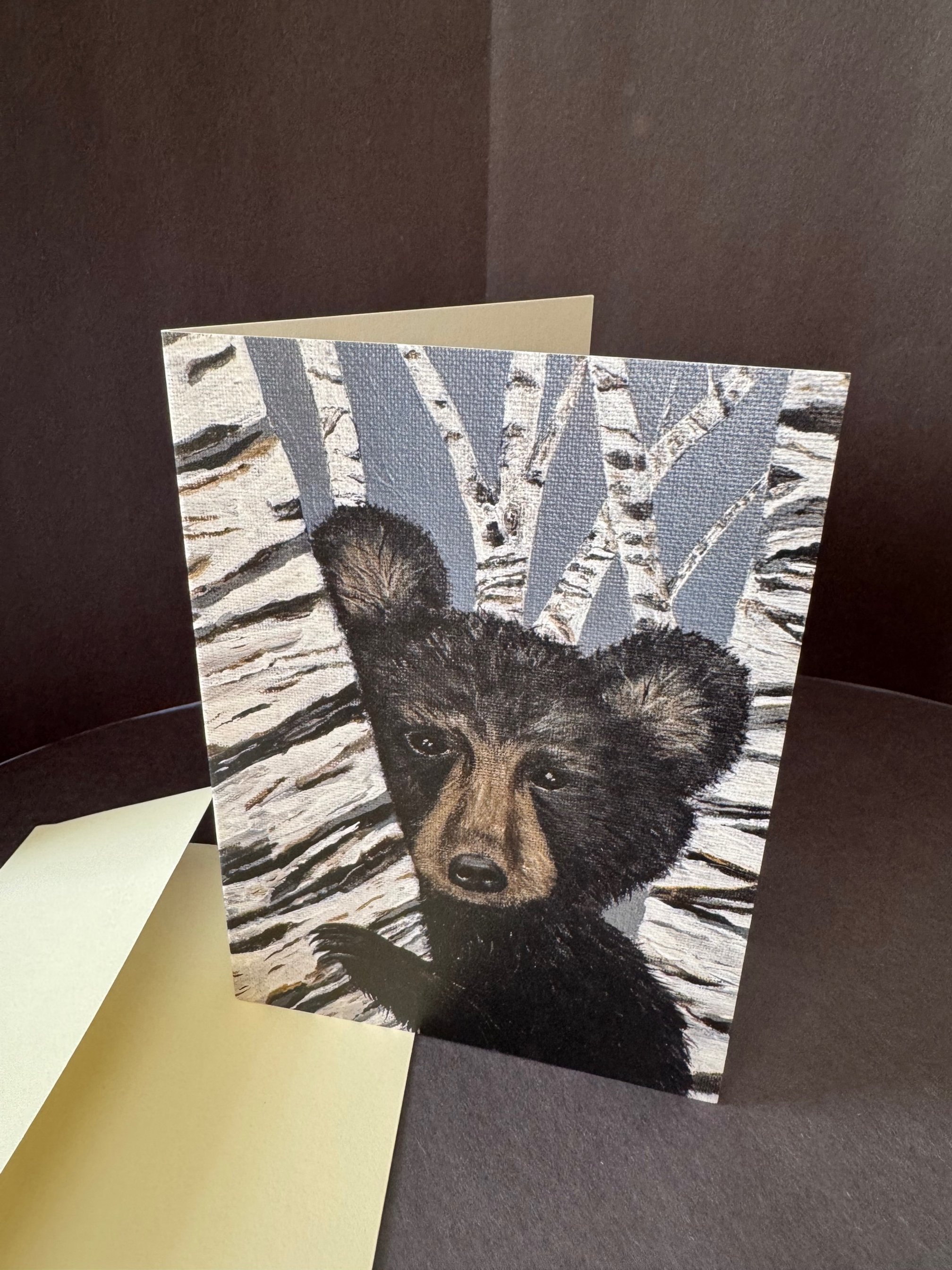 "Peek-a-Bear" Greeting Card