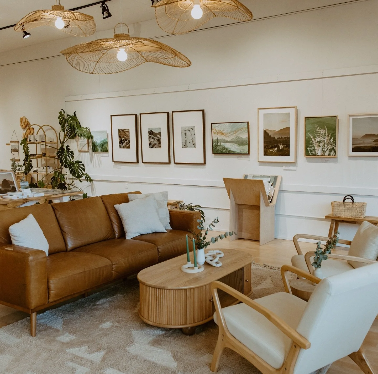 The gallery walls got a little refresh this week are so excited to share all our new work with you &mdash; Join us here for the Edmonds Art Walk tomorrow!! 

We be open late with brand new nature inspired art, snacks and good vibes while the whole to