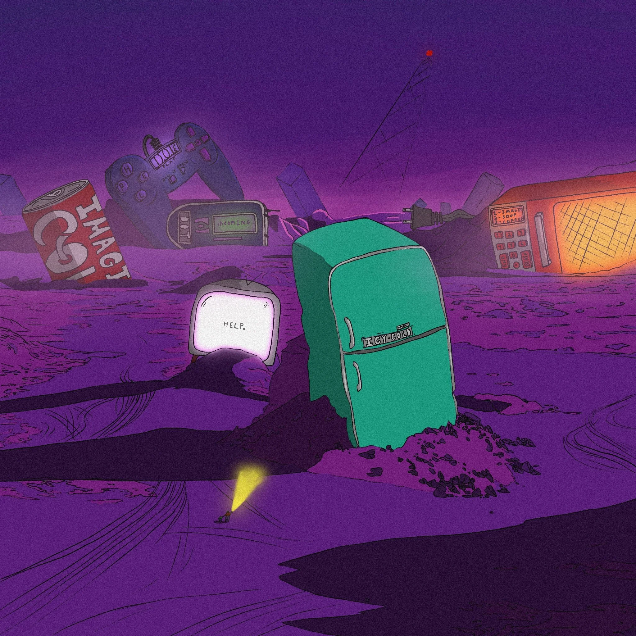 Created as concept art for GRACE, an animated show set in a future where children have their imaginations harvested for the production of Dream-Cola. Now under development as a novel.