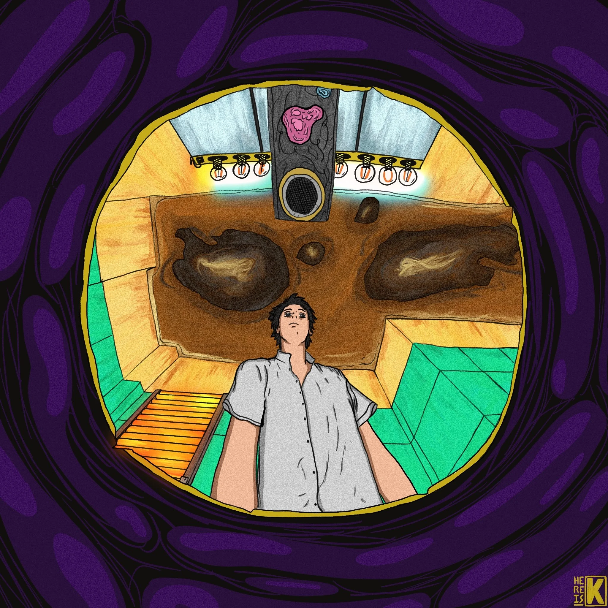 Created as concept art for GRACE, an animated show set in a future where children have their imaginations harvested for the production of Dream-Cola. Now under development as a novel.