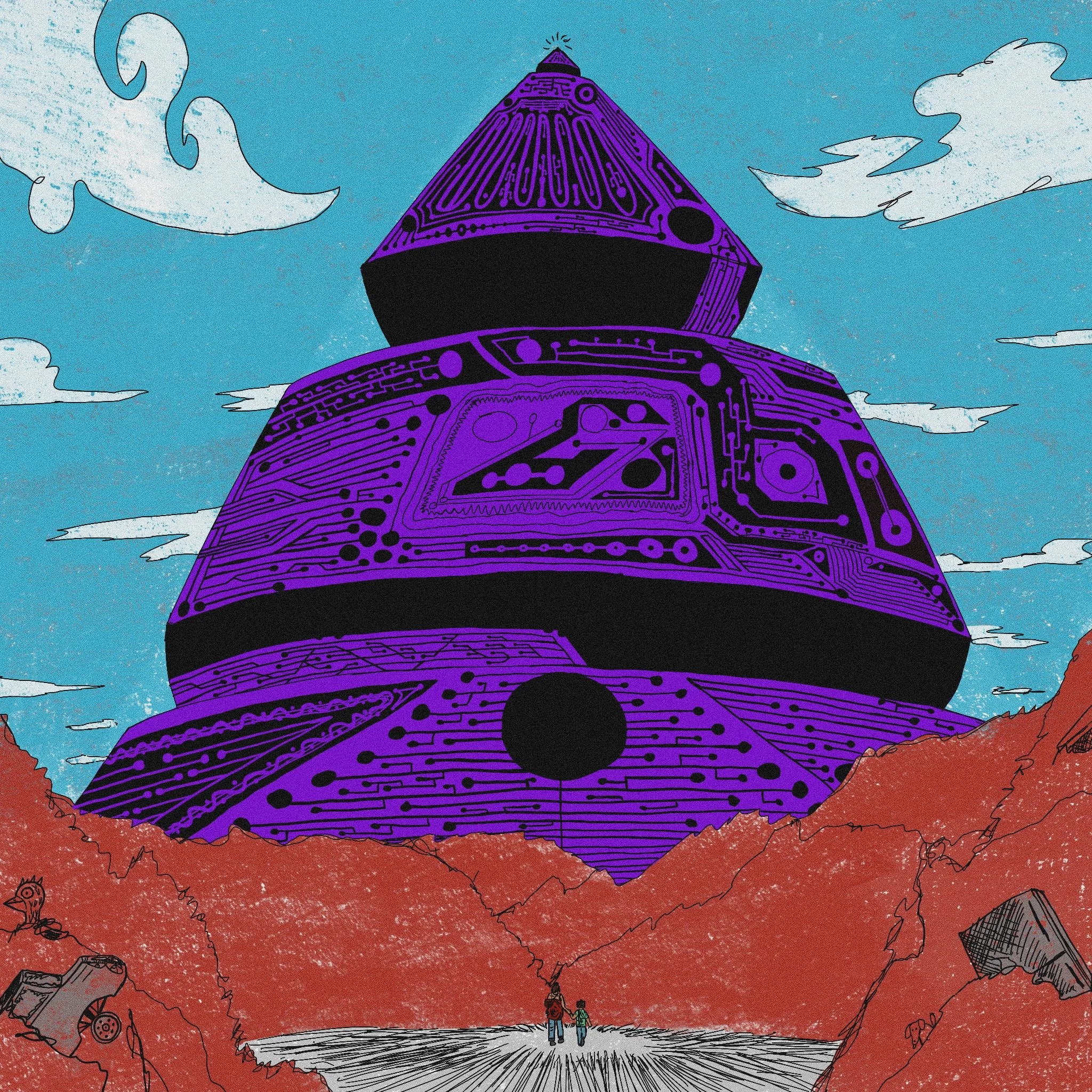 Created as concept art for GRACE, an animated show set in a future where children have their imaginations harvested for the production of Dream-Cola. Now under development as a novel.