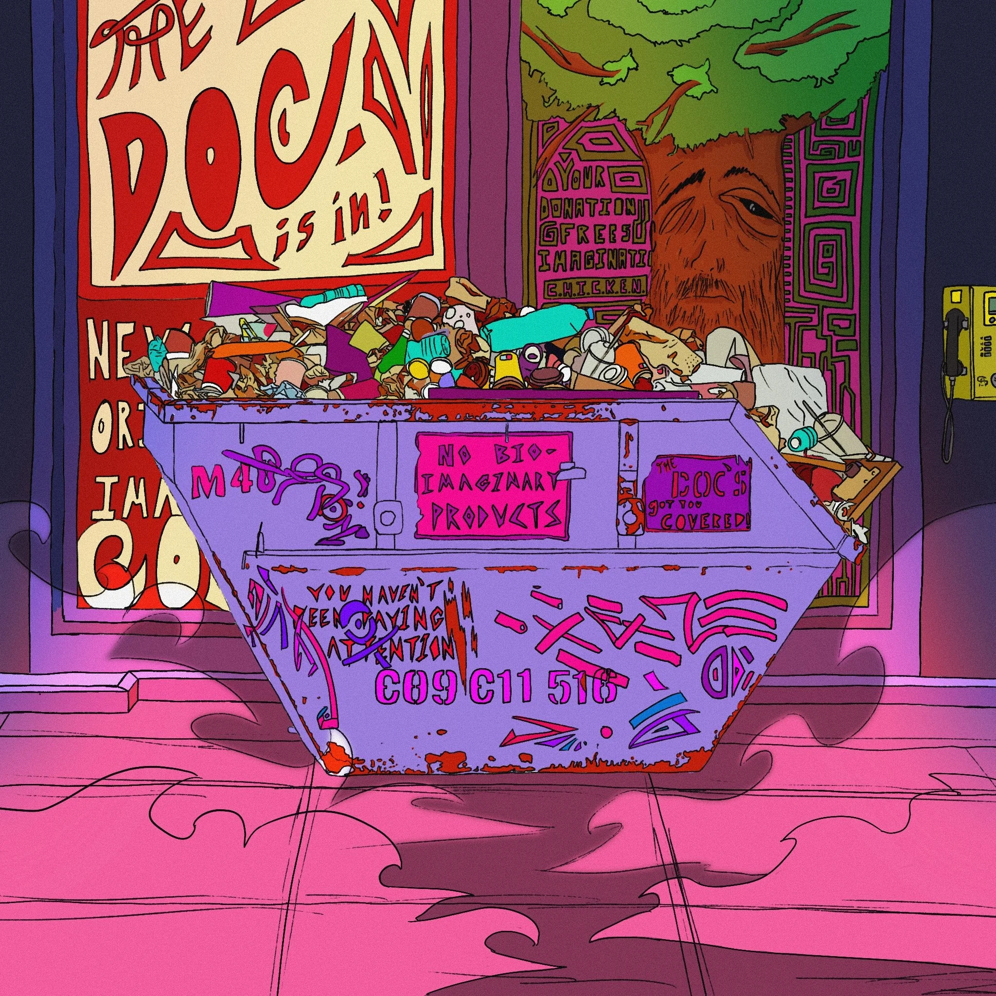 Created as concept art for GRACE, an animated show set in a future where children have their imaginations harvested for the production of Dream-Cola. Now under development as a novel.