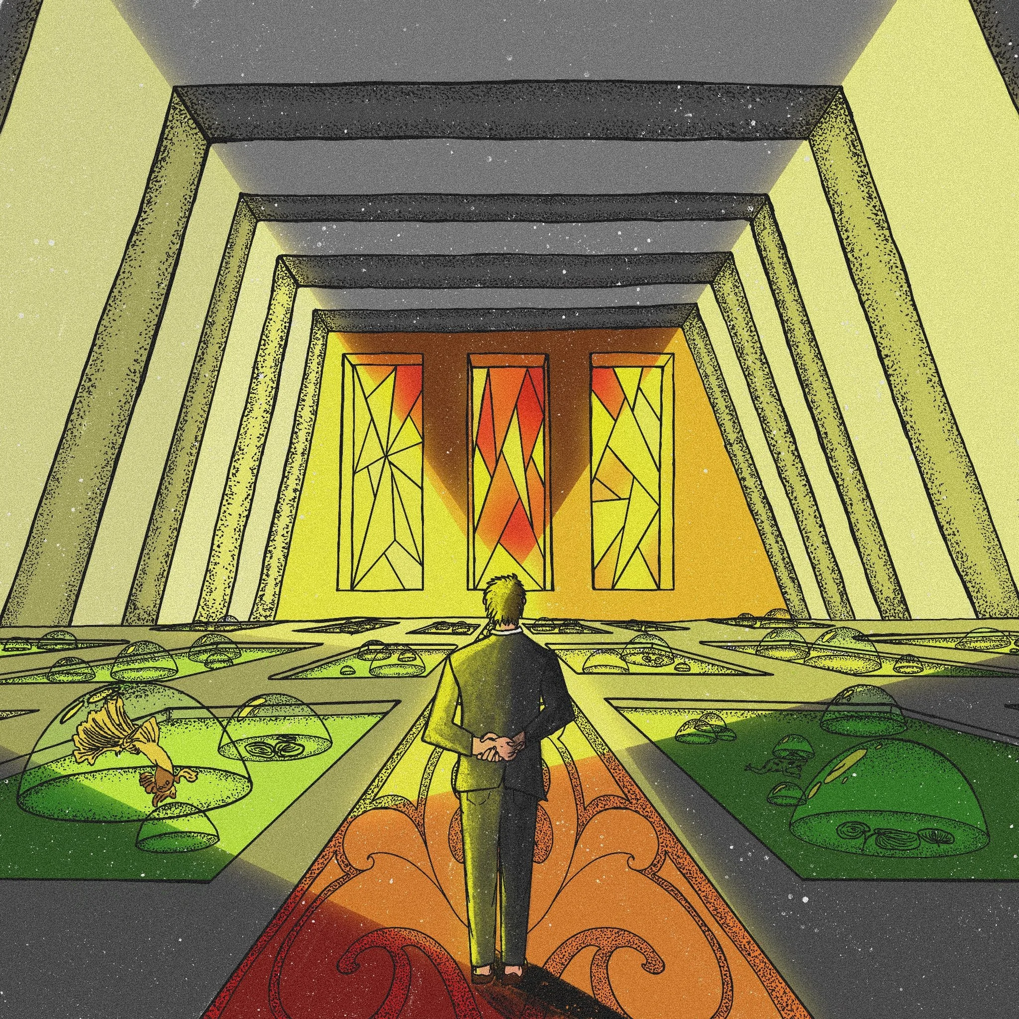 Created as concept art for GRACE, an animated show set in a future where children have their imaginations harvested for the production of Dream-Cola. Now under development as a novel.