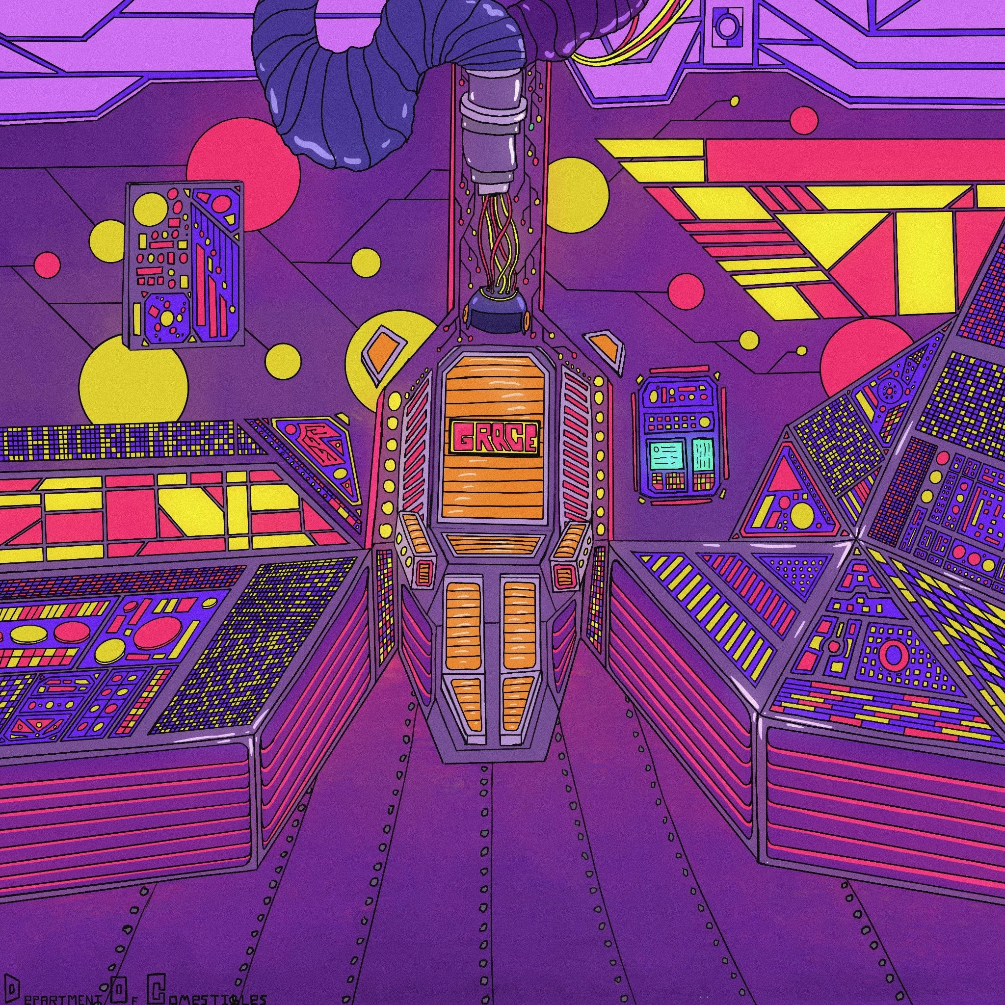 Created as concept art for GRACE, an animated show set in a future where children have their imaginations harvested for the production of Dream-Cola. Now under development as a novel.