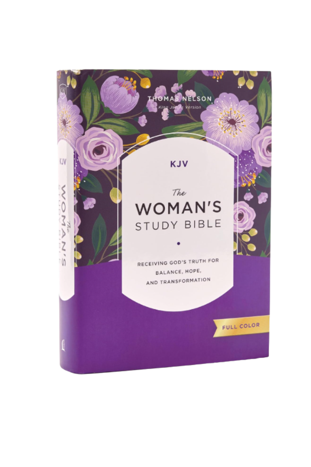 KJV, The Woman's Study Bible, Hardcover, Red Letter, Full-Color Edition, Comfort Print: Receiving God's Truth for Balance, Hope, and Transformation