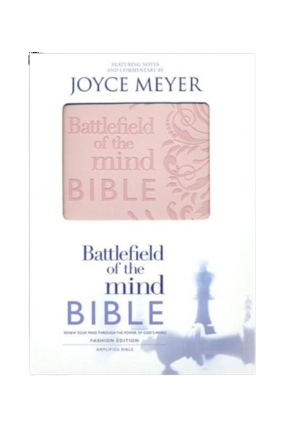 Battlefield of the Mind Bible: Renew Your Mind Through the Power of God's Word, Imitation Leather, pink