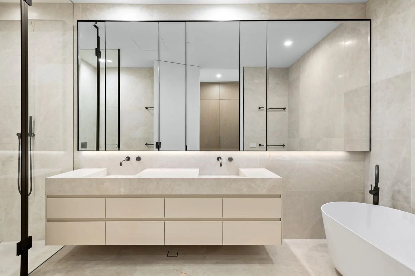 Elevated materials, timeless palette, effortless luxury.

#Osanrae #QualityLivingDefined

-
-

#interiordesign #architecture #luxuryhomes #australiandesign #melbournehomes #interiorarchitecture #moderninteriors #interiordetails #designinspiration