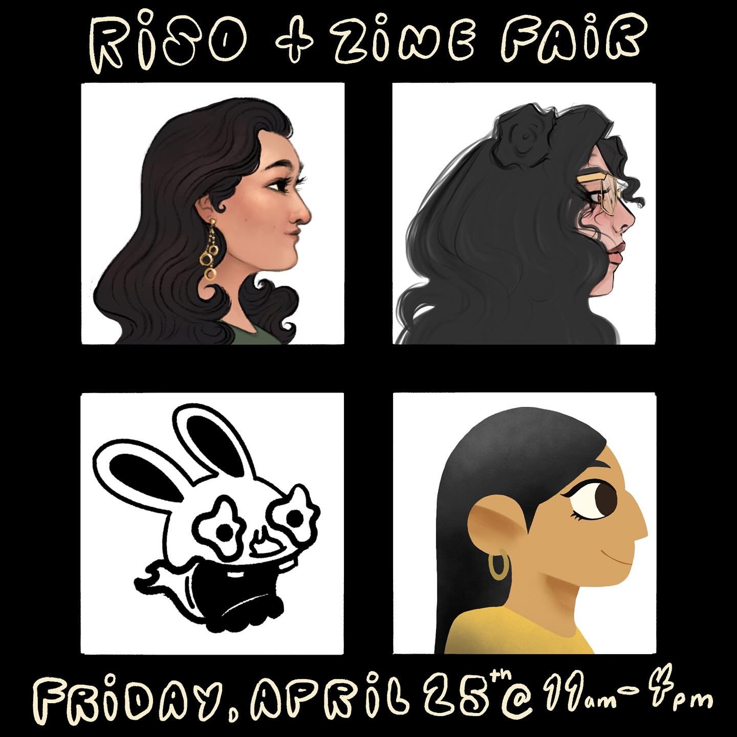 🎨📒🖼️ RISOGRAPH &amp; ZINE FAIR | Friday, April 25th from 11AM - 4PM @ LCAD 2222 Laguna Canyon Rd. Laguna Beach, CA. 92651🎨📒🖼️

My friends @shygynt @brendaarroyo.art @phtmn_draws and I will have a booth at LCAD for the Illustration Riso &amp; Zi