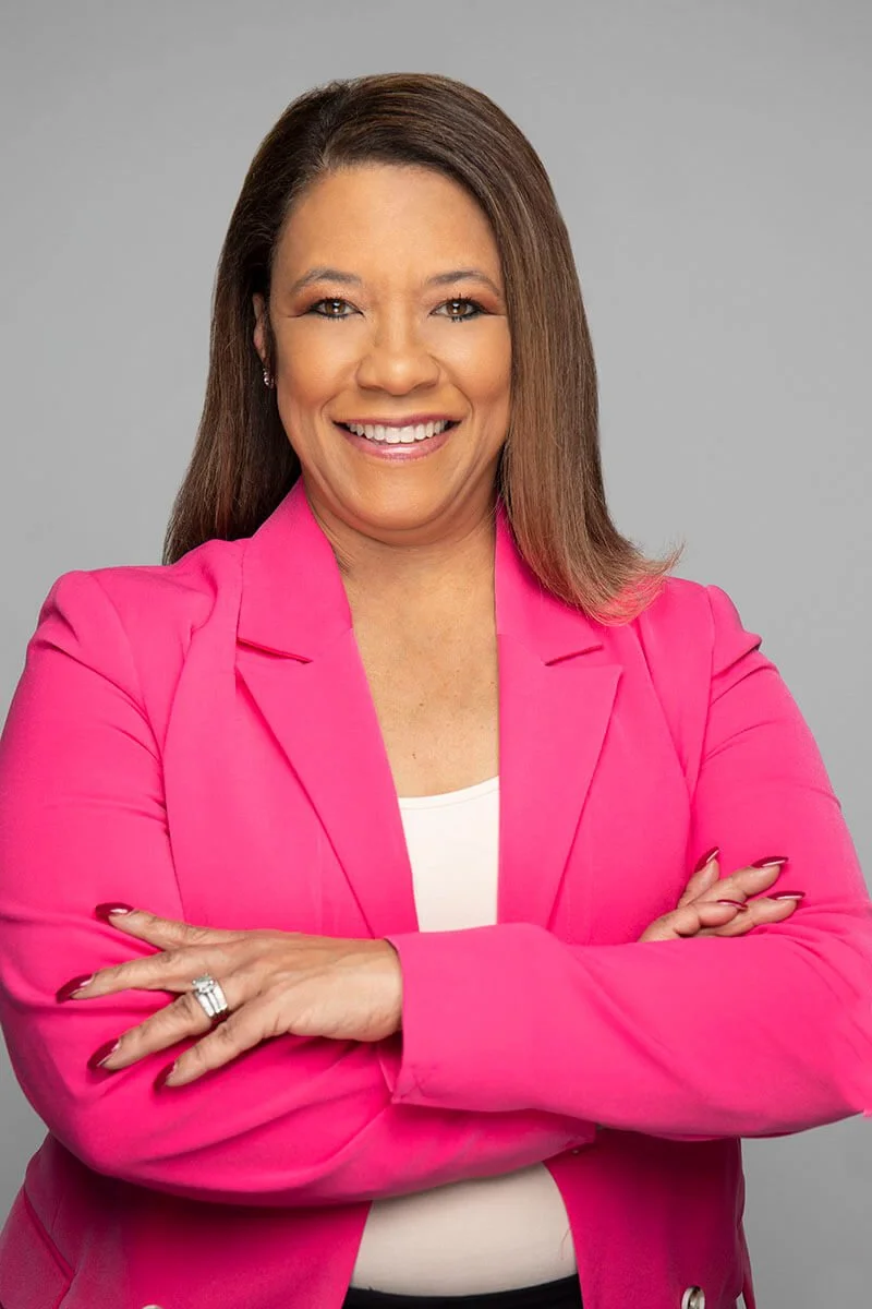 Smile, Woman in Pink Blazer