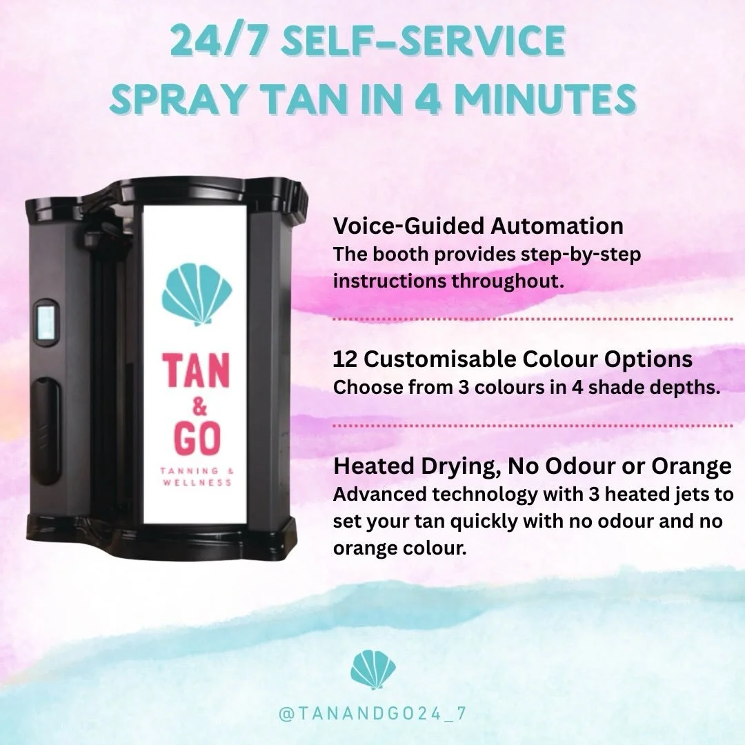 We&rsquo;re here for you 24/7! It&rsquo;s never been easier to spray tan on your terms. 💖 

Book and download the app for full access via the link in our bio.