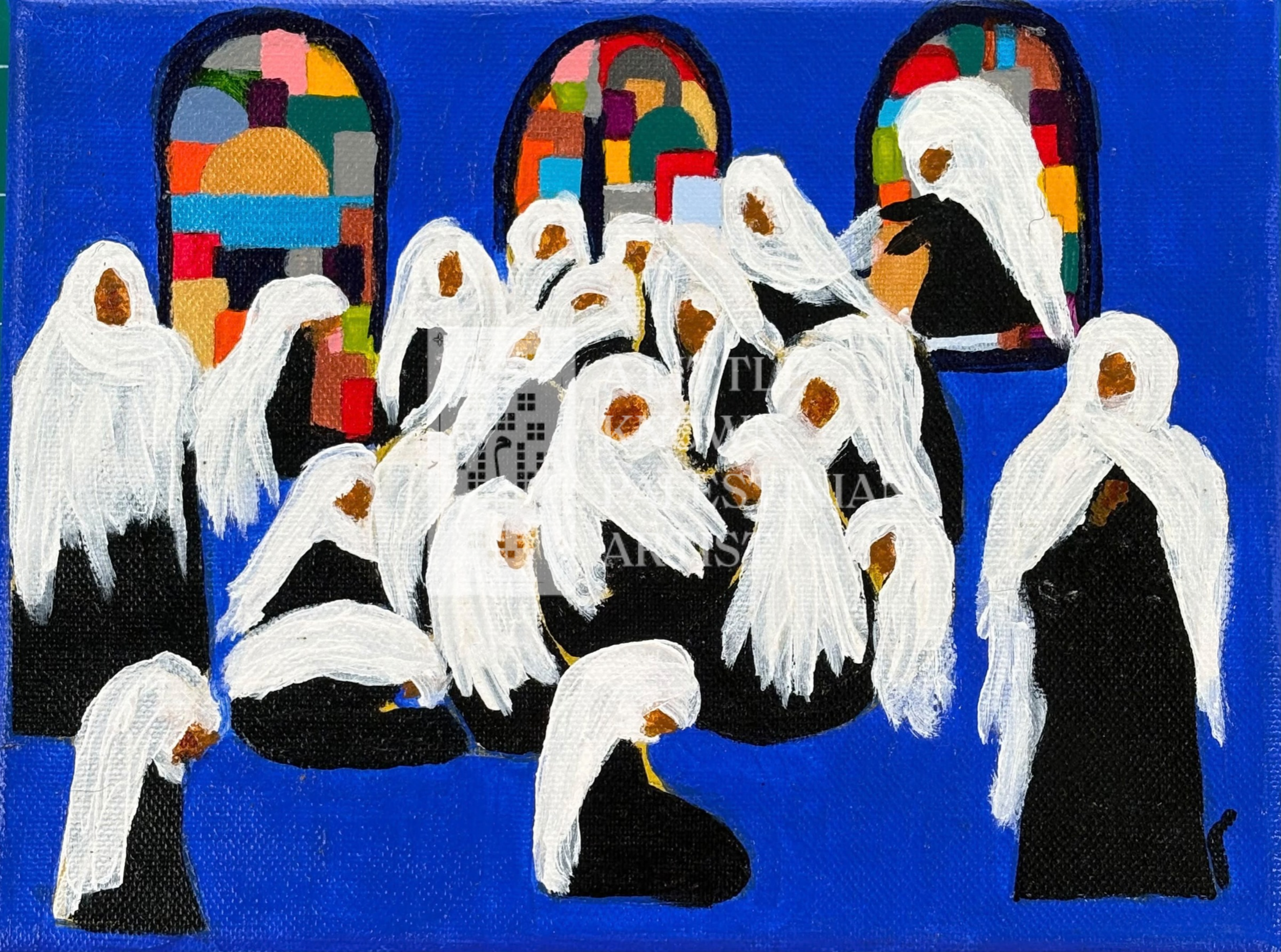 150 Mourning Khali Mohammed. Acrylic on canvas. 24 x 19.png