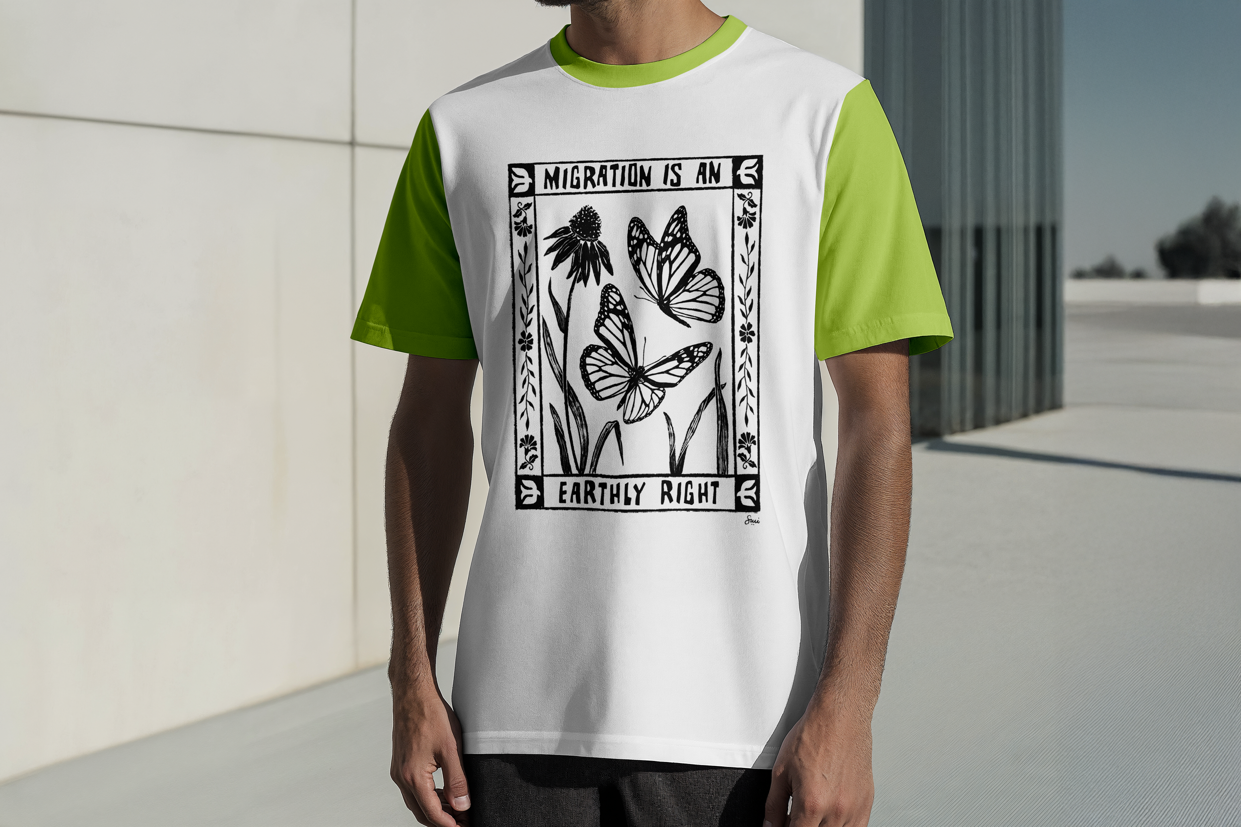 Free Standing Men Wearing T-Shirt_2 PSD Mockup.png