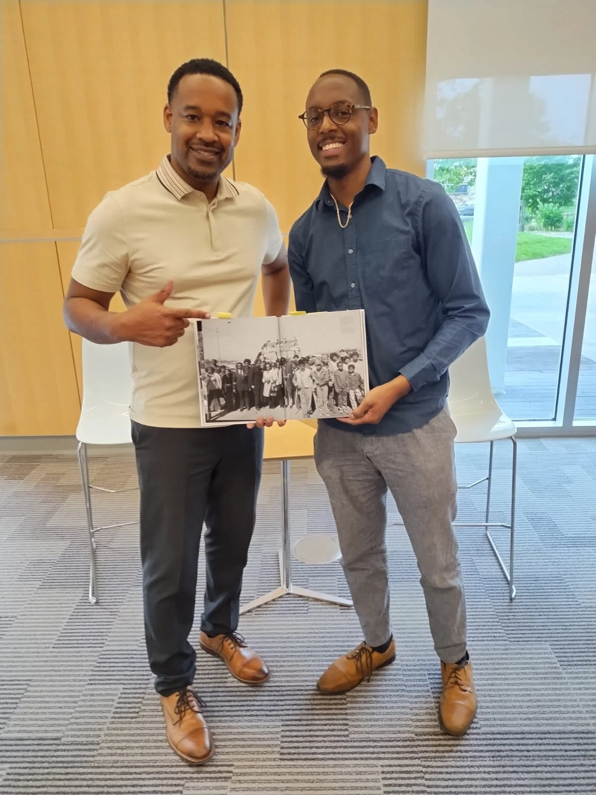   Central Library, WSFC Library Winston-Salem, NC June 14, 2025 Pictured with Forest Foster Assistant Dean of Library Services, NCA&amp;T  
