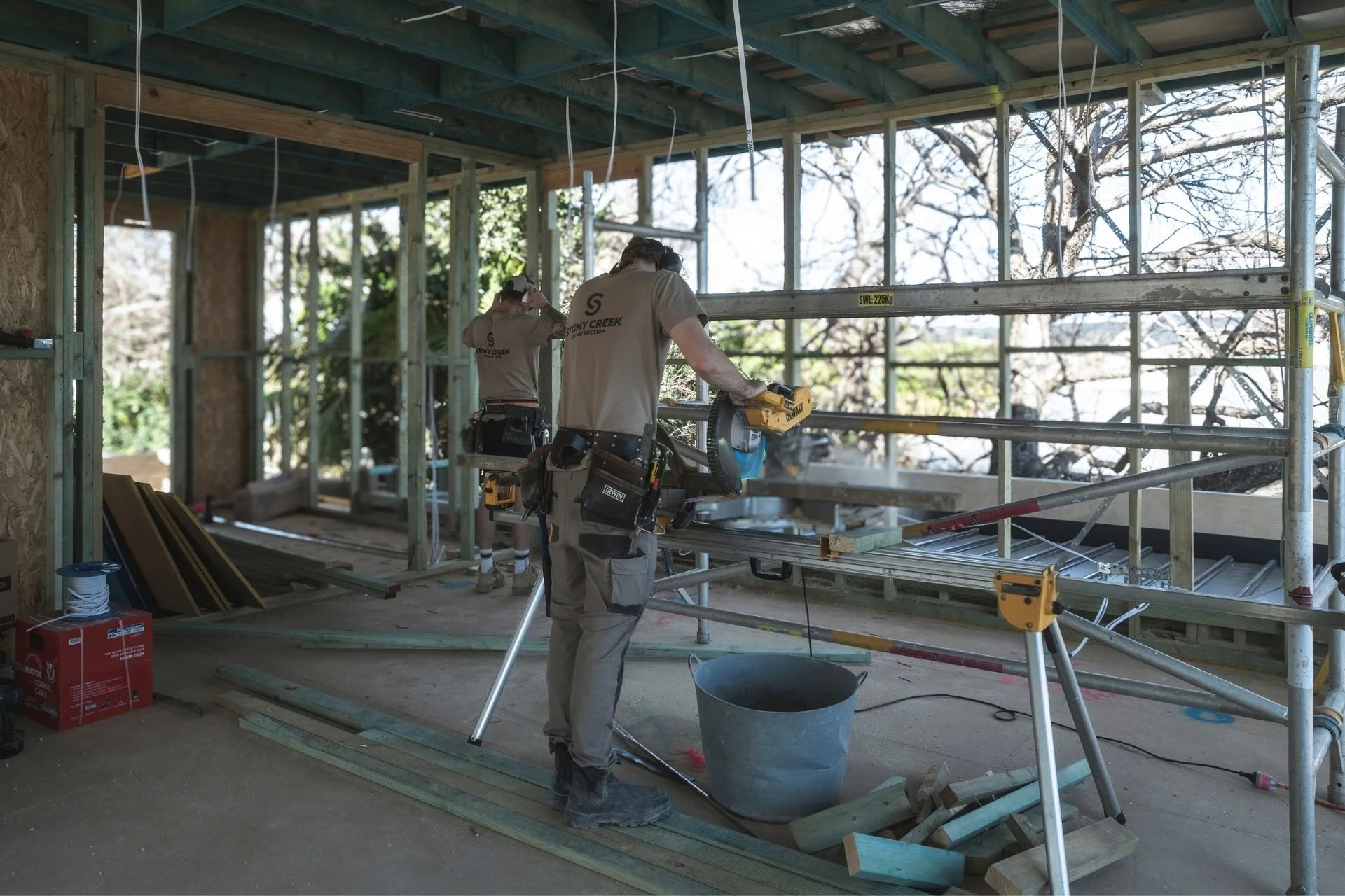 Stony Creek Team On Renovation Site Working