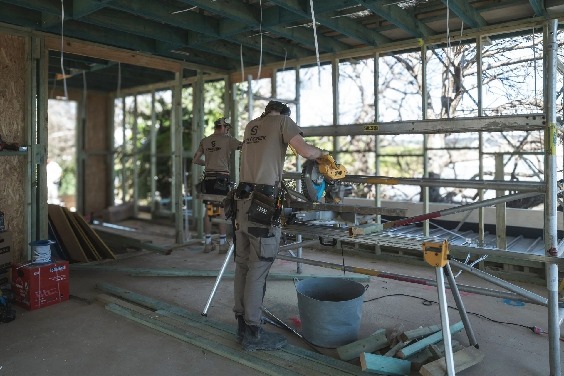 Builders On Site At A Northern Beaches Home Renovation