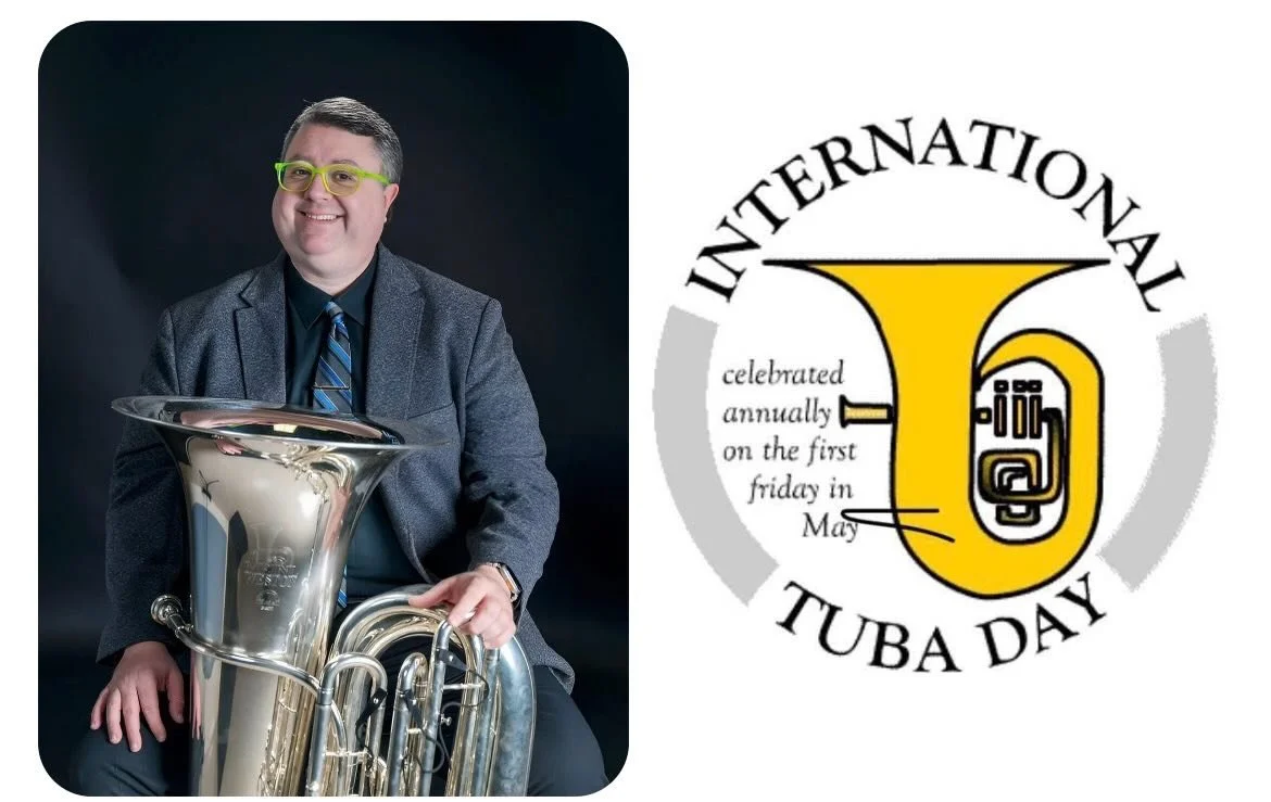 Happy International Tuba Day! We had the pleasure of celebrating early at our concert last Sunday that featured the amazing tubist, Dr. Chris Combest. Bravo, Chris and bravi tutti, MCBE!