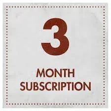 Image showing a sign indicating a 3-month subscription.