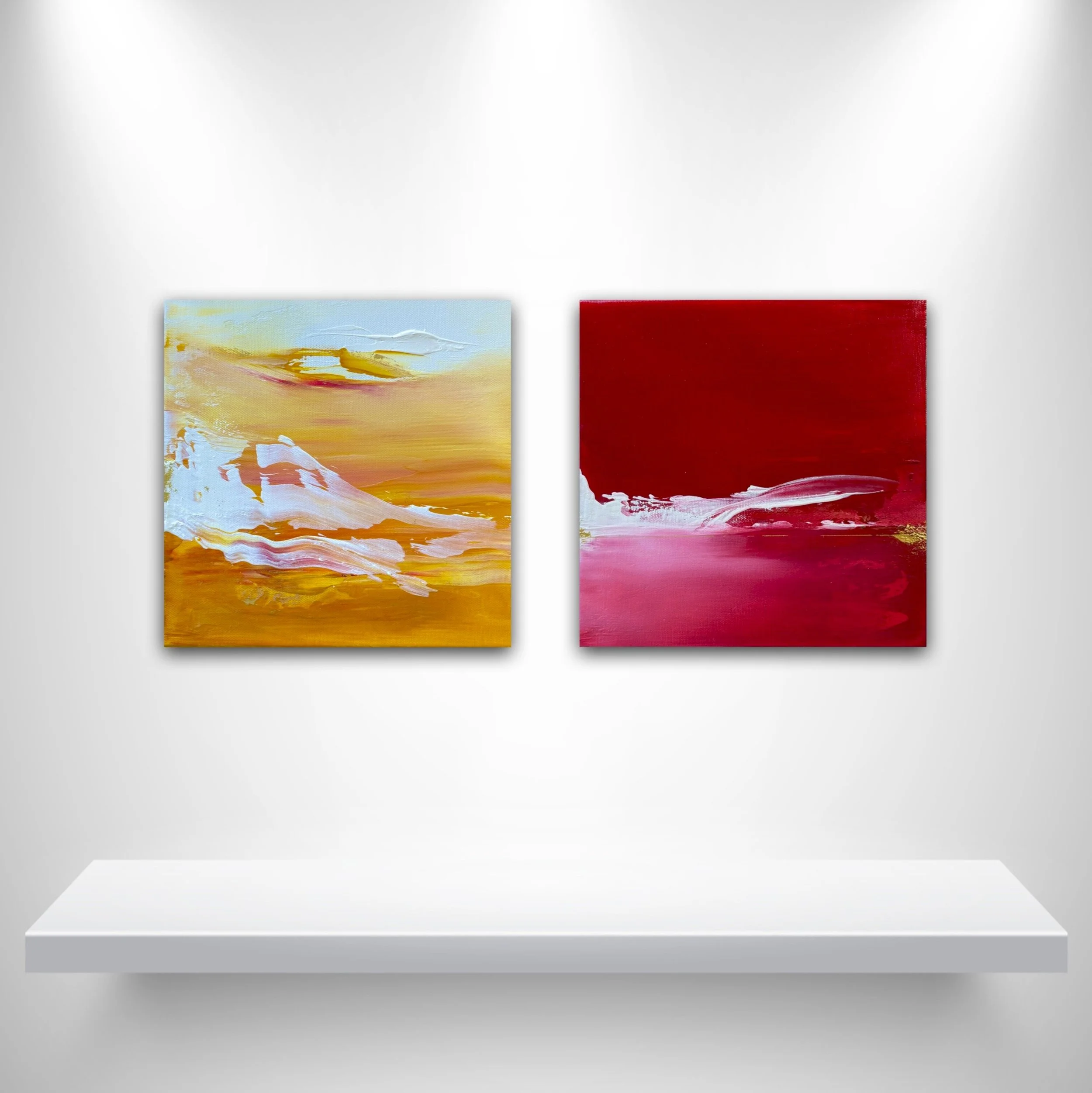 Whispering Light and Rising Tide - works in a room .jpg