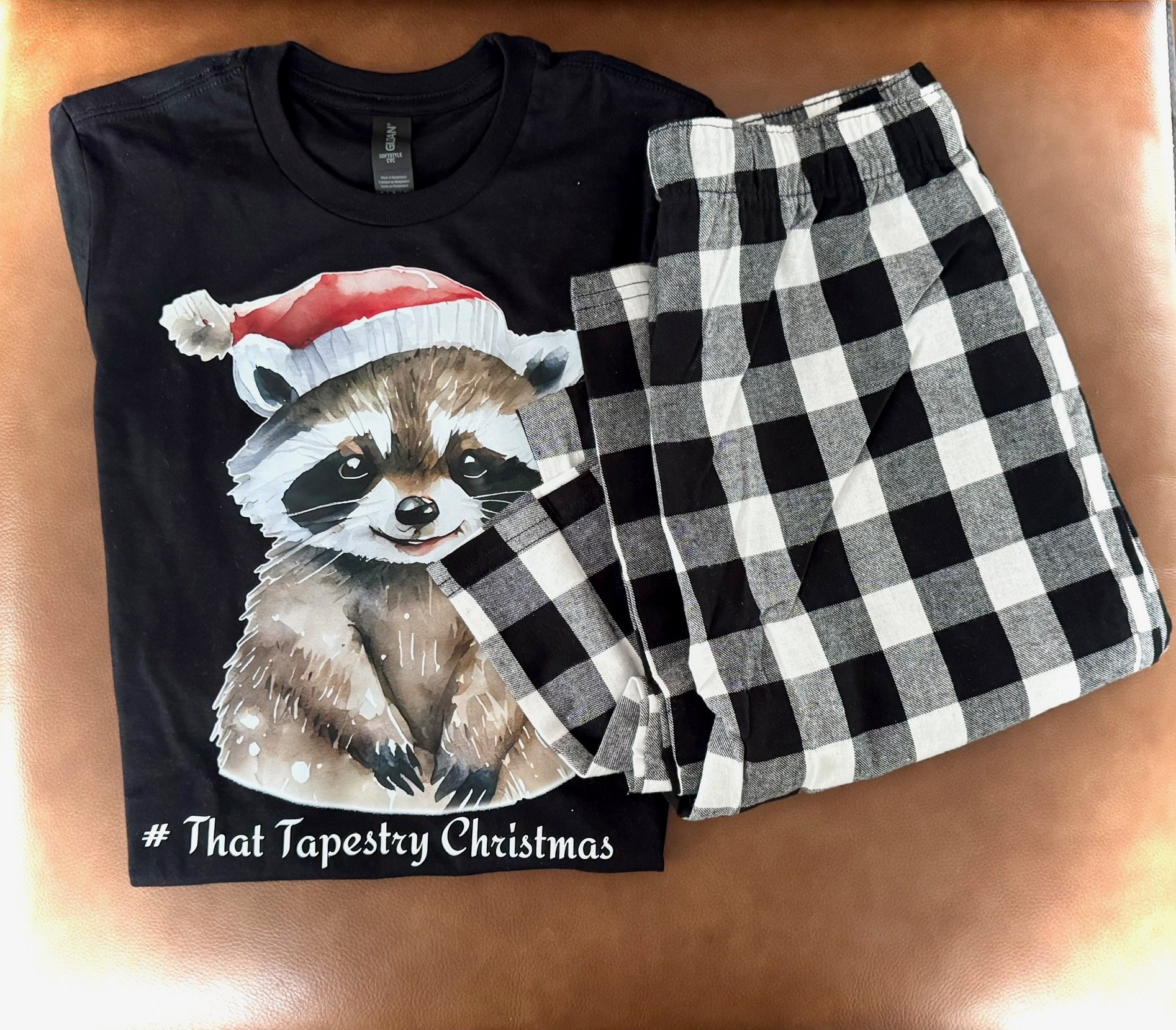 Rocky the Christmas Raccoon PJ Set -Youth
