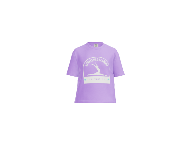 Neon Violet Boxy Tee GA White.png