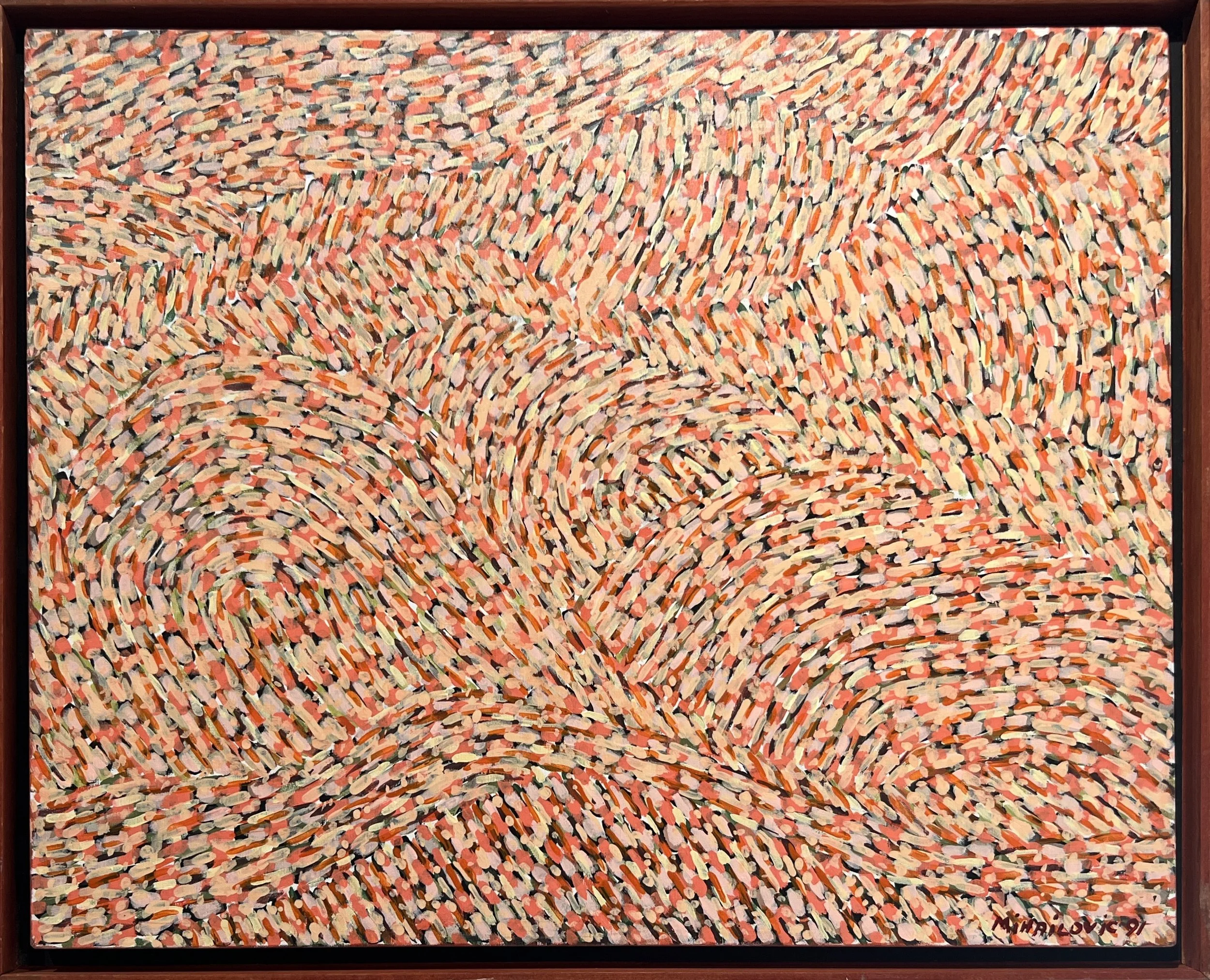 Abstract Oil Painting #4 1991 by Miodrag Mihailovic