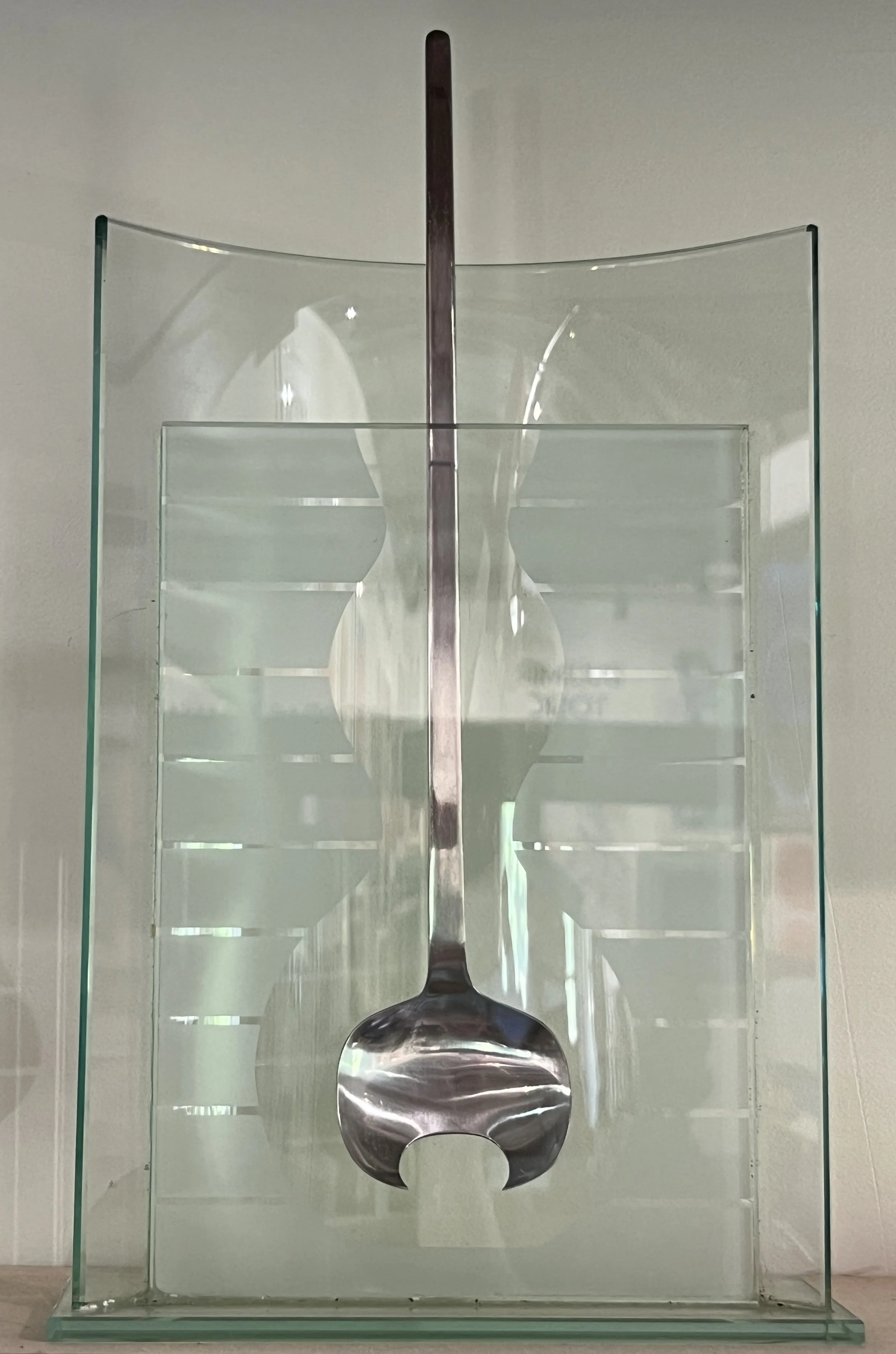 Glass and Metal Sculpture by Dorris Akers