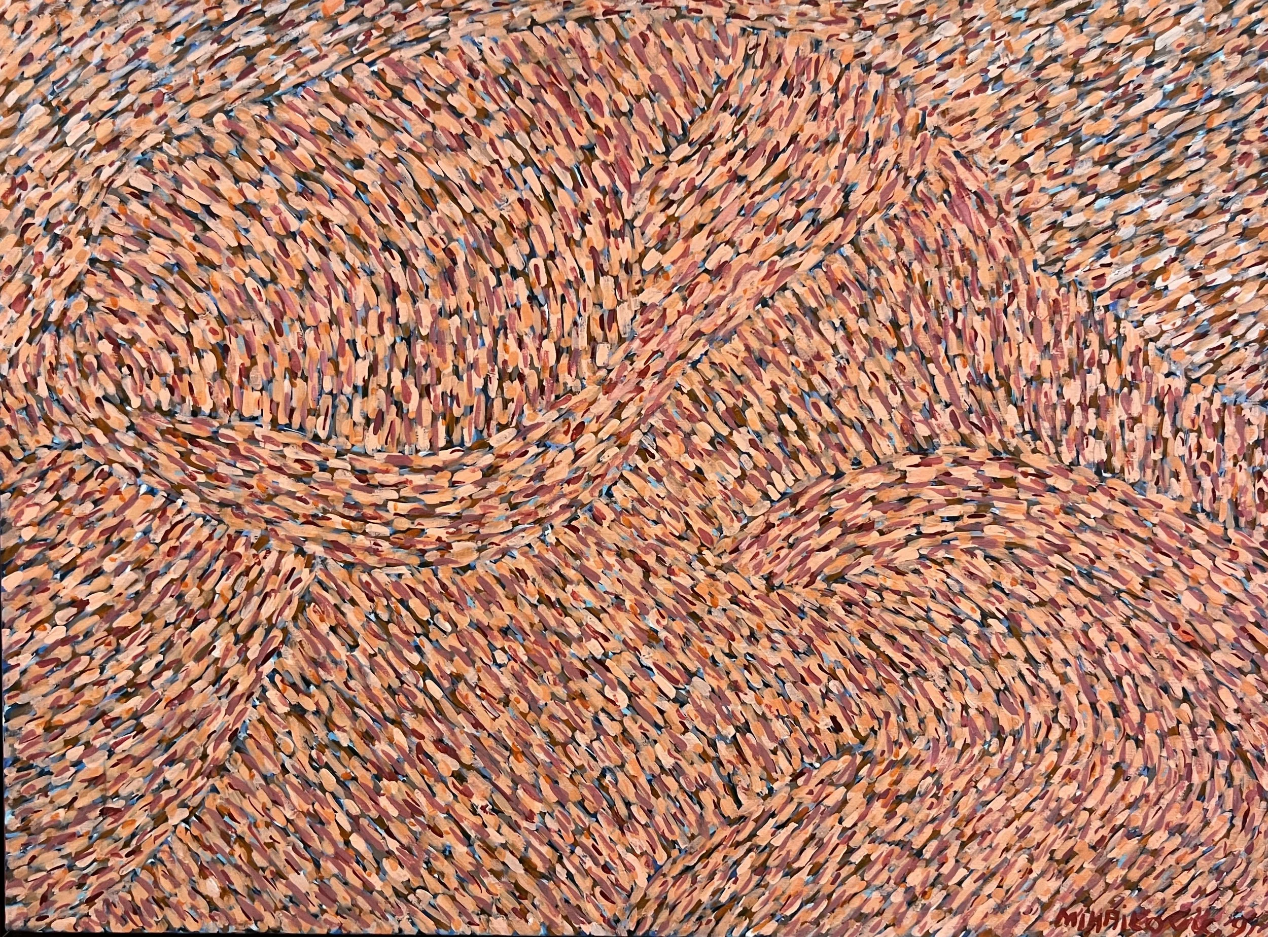 Abstract Oil Painting #1 1991 by Miodrag Mihailovic