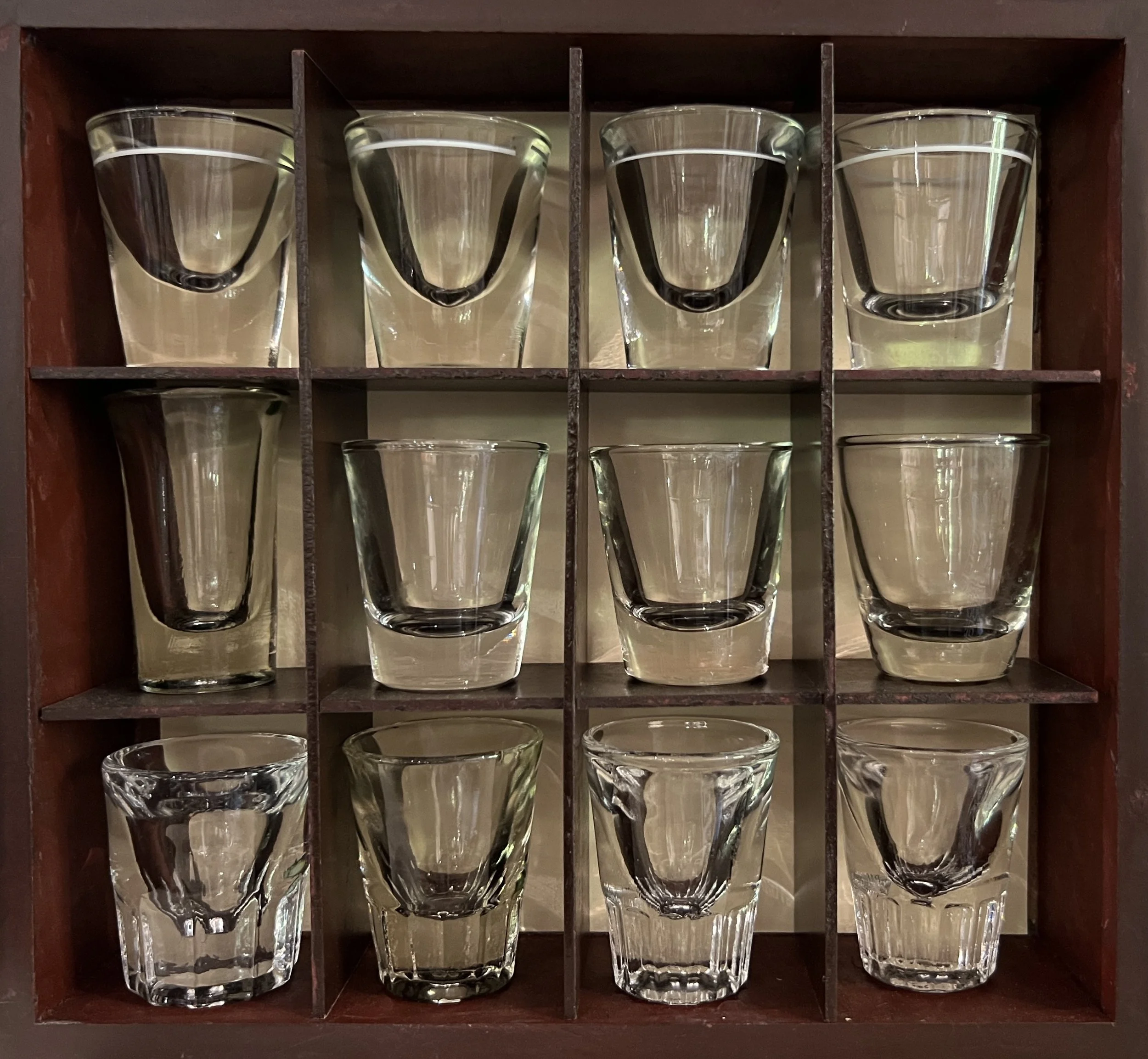 Glass Set with Box by Dorris Akers