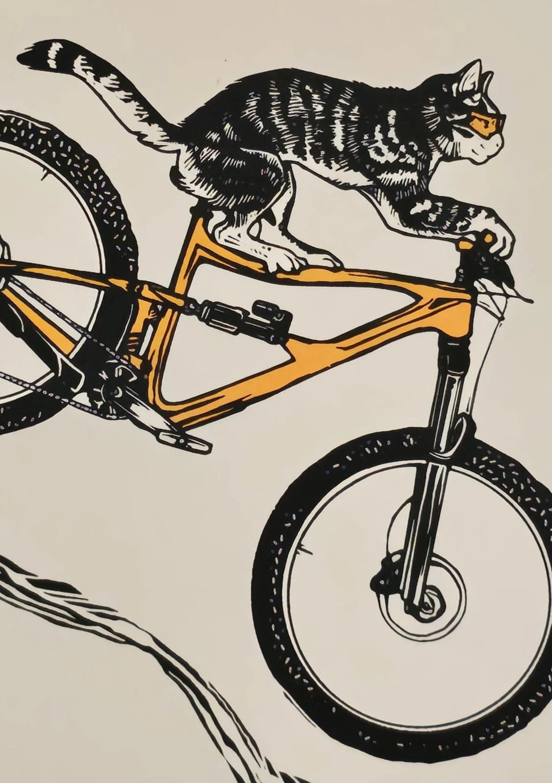 Shreddy Cat Art Print