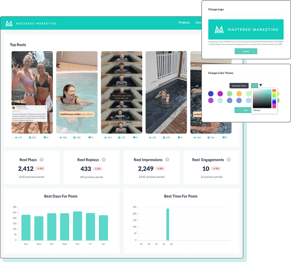 FancyReports custom-brand view - white-label reporting
