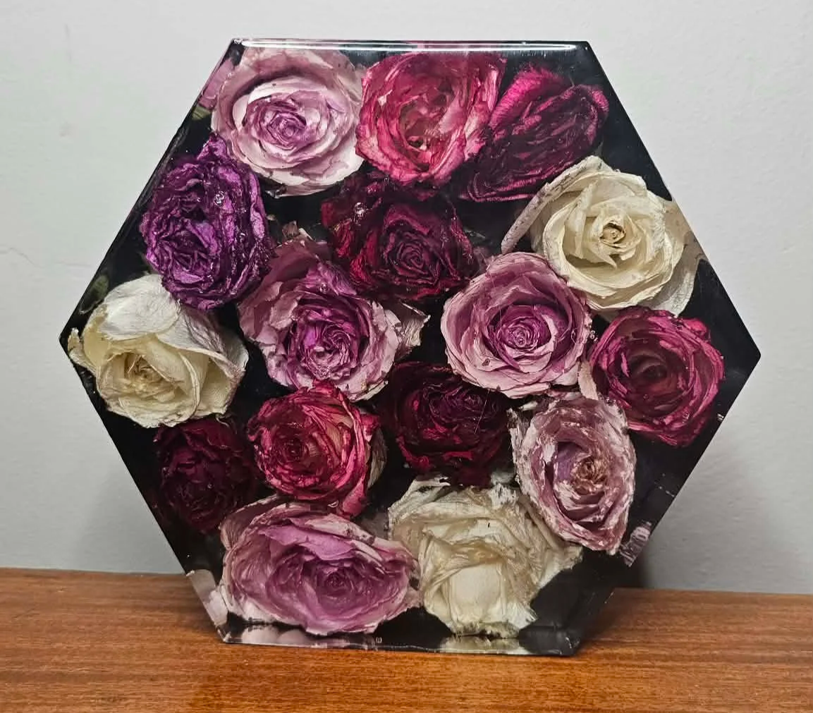 Hexagon Resin Block