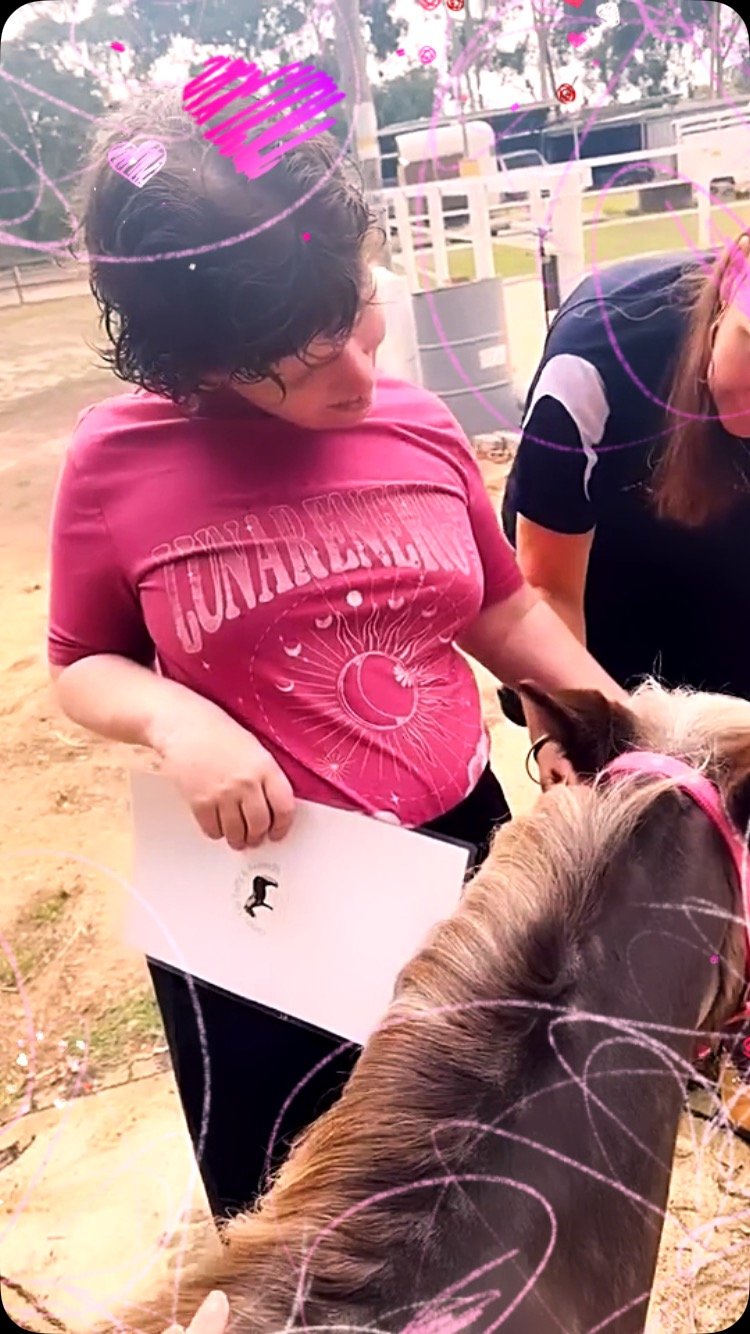 Do you need any more proof that equines bring happiness?
Our Equine Wellness Support Sessions offer more than just time with horses and some valuable respite for your parent/guardian —they’re a chance to soak up the countryside, breathe