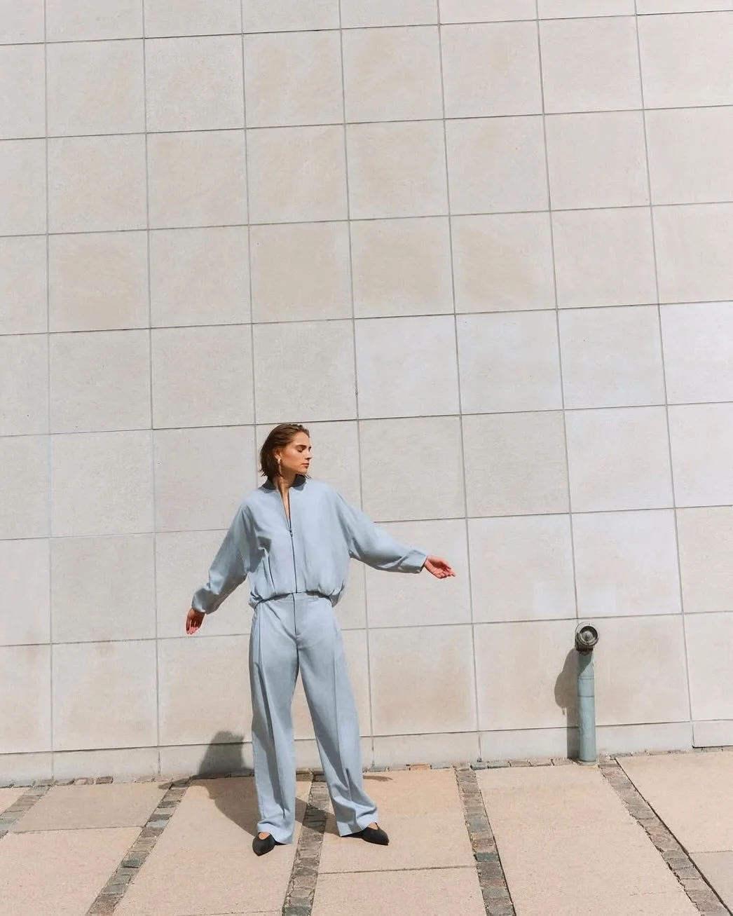 Soft blue for Spring. @drykorn_forbeautifulpeople