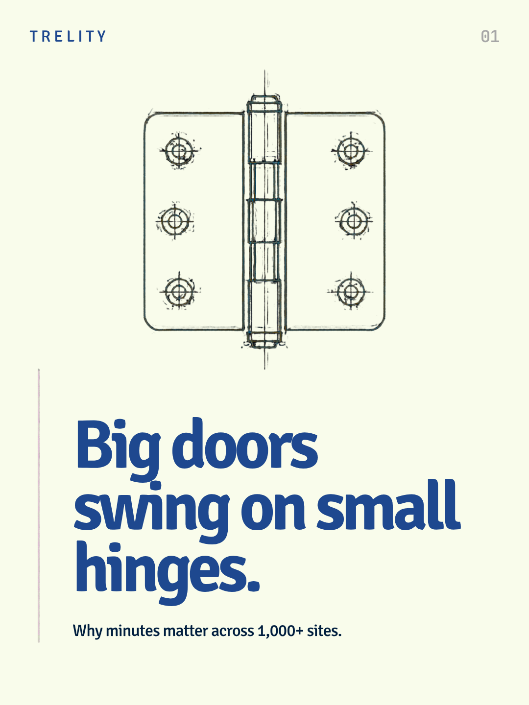 Big Doors Swing on Small Hinges: Why Minutes Matter across 1,000+ Sites 