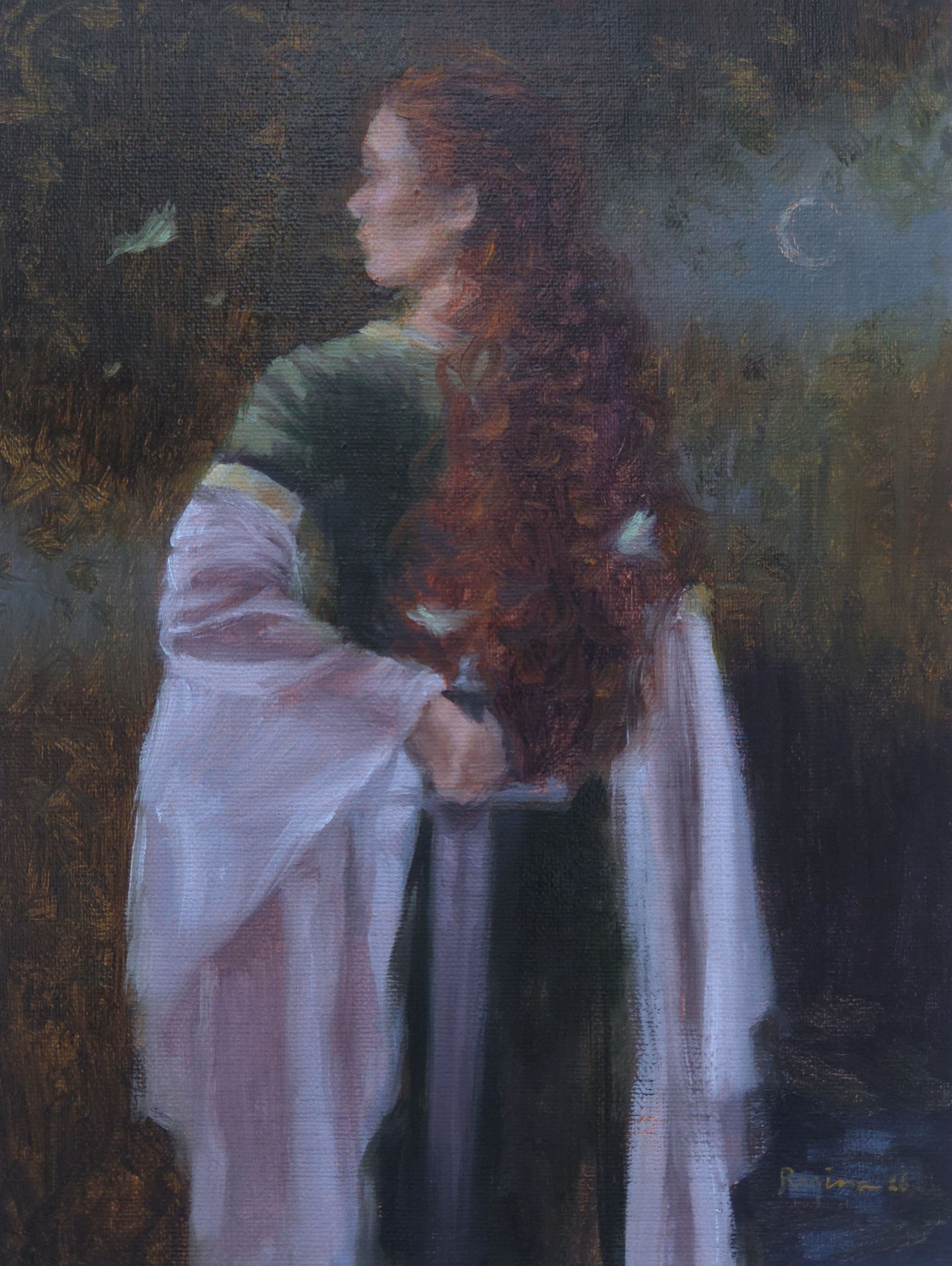 
"Moonlit" oil on 6x8" canvas SOLD 2026