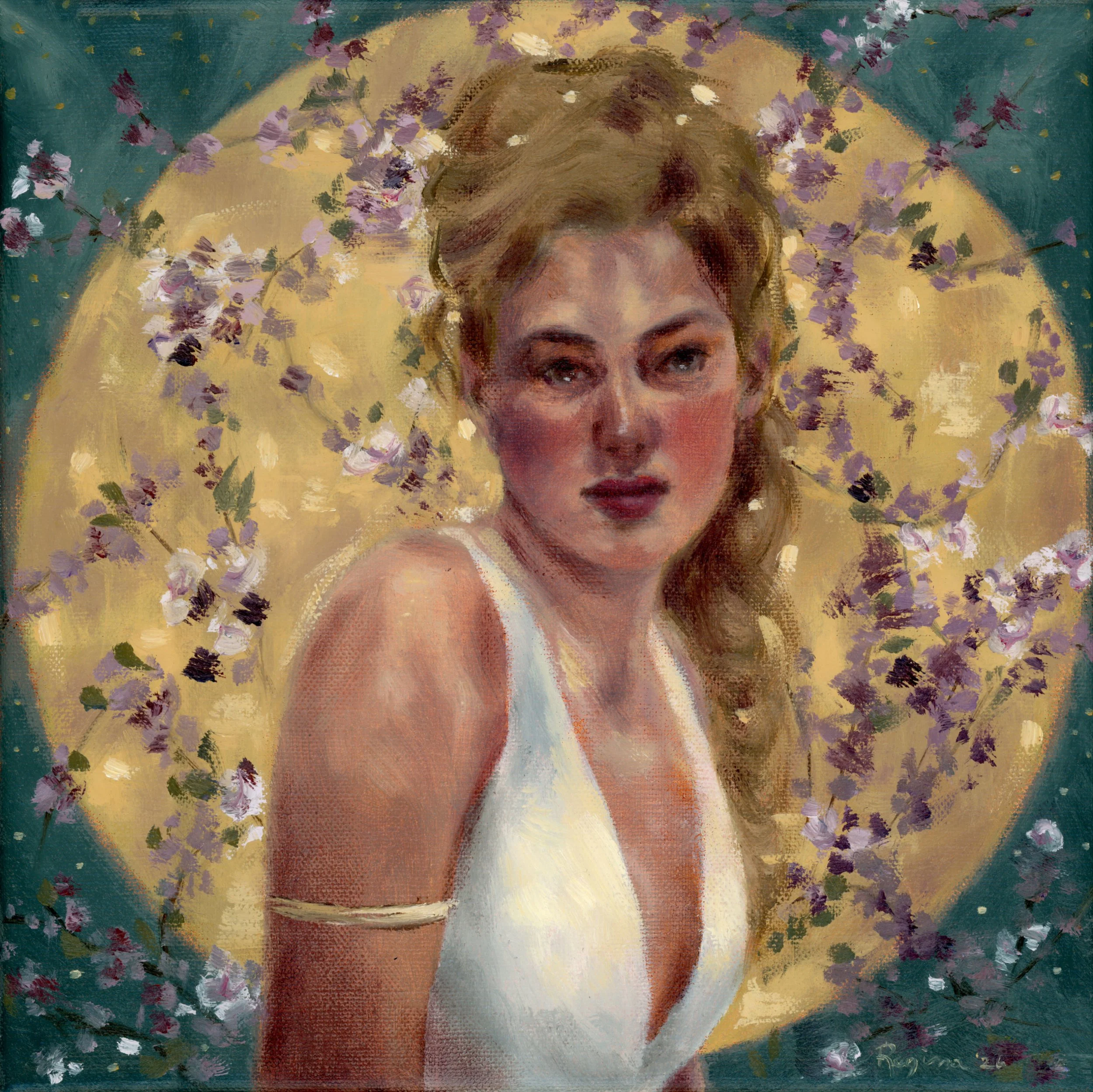 "Spring in Bloom" oil on stretched linen, 2025