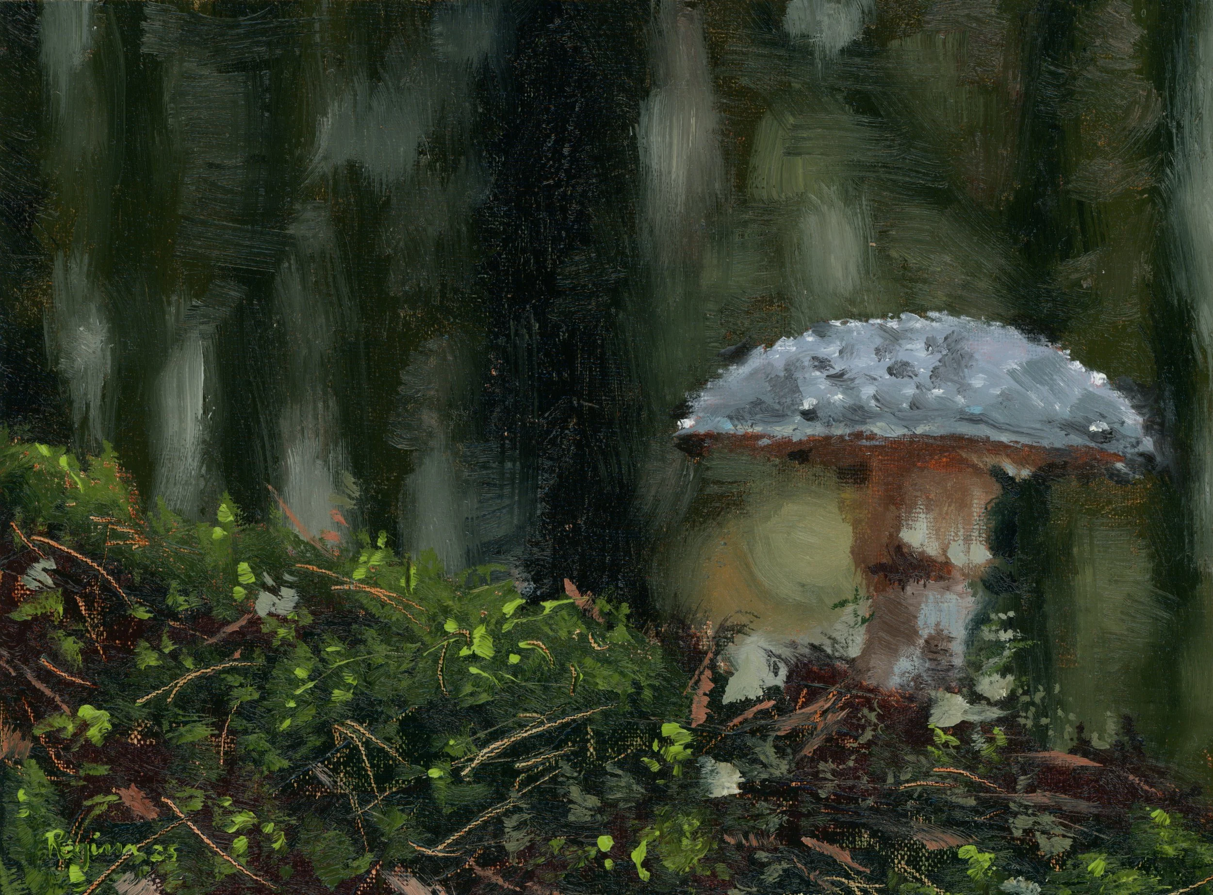 "The Discovery" oil on 6x8" linen, 2025