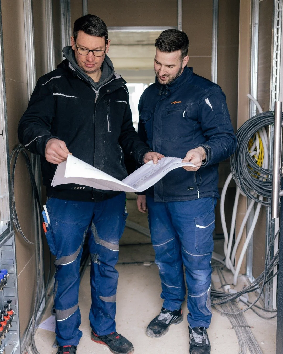 Sauber durchdacht ist schon halb gebaut.
#weidlich #sanit&auml;r #handwerk #work #baustelle