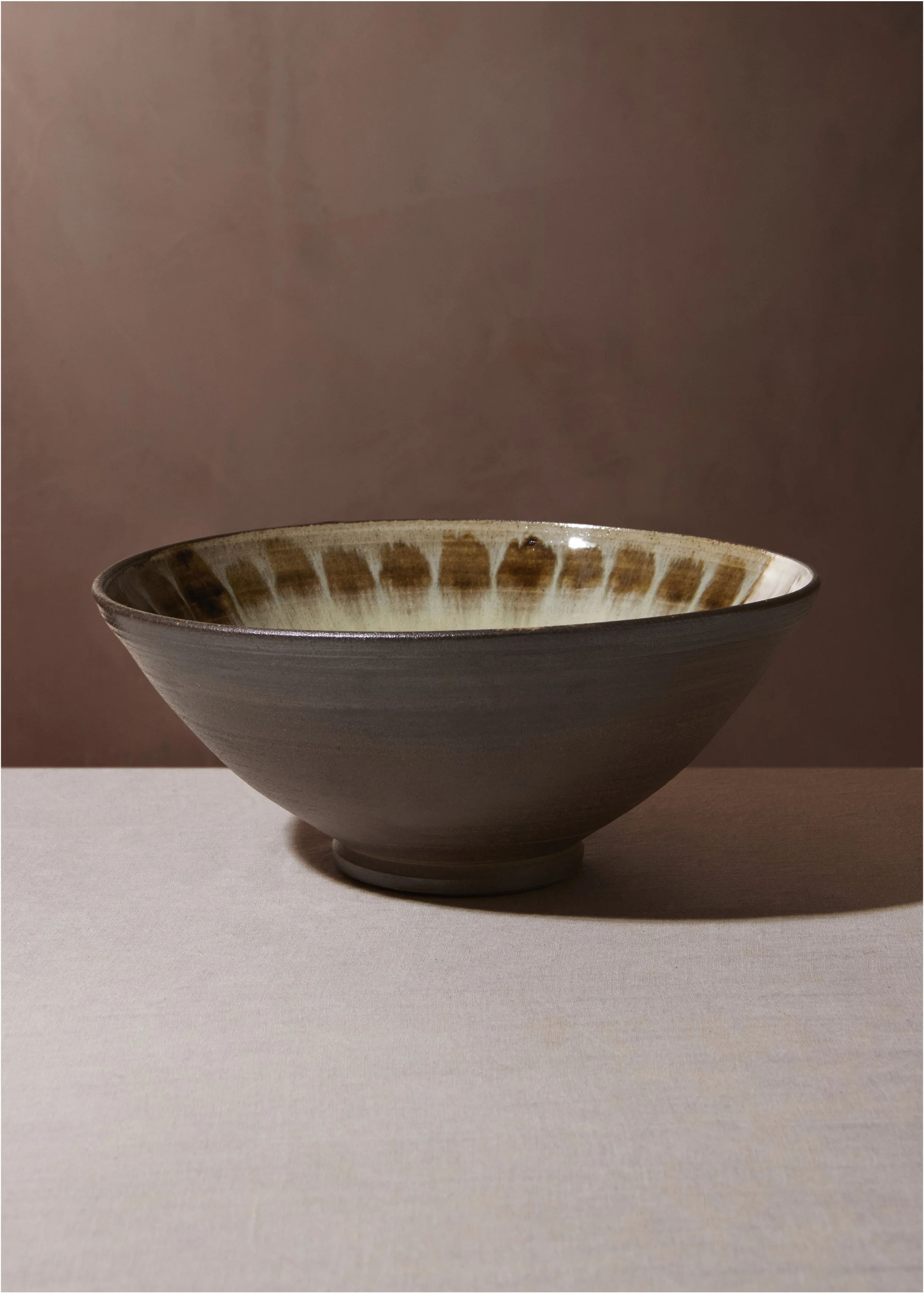 Woodfired Ash Glaze Serving Bowl
