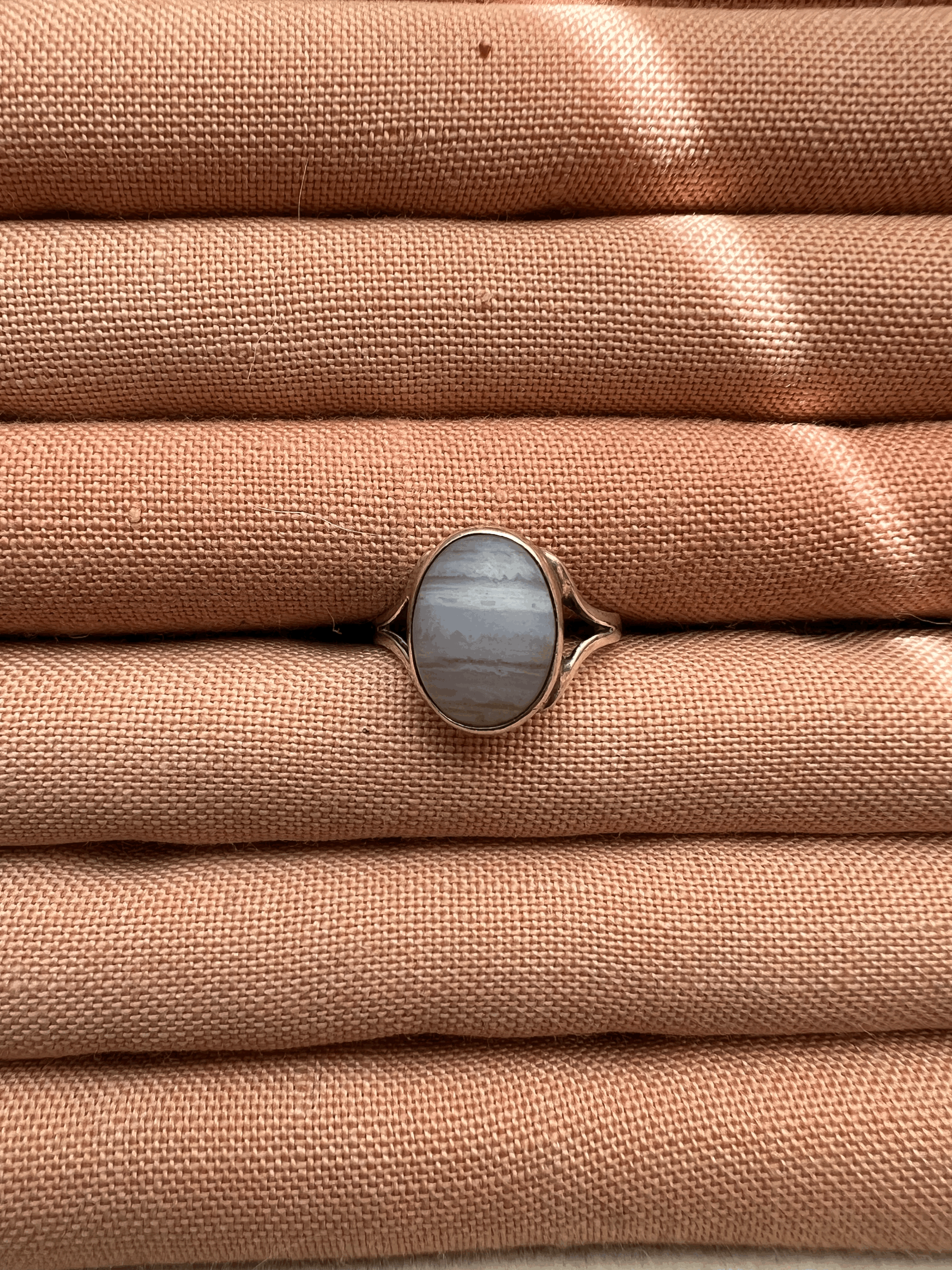 Sterling Silver Agate Ring