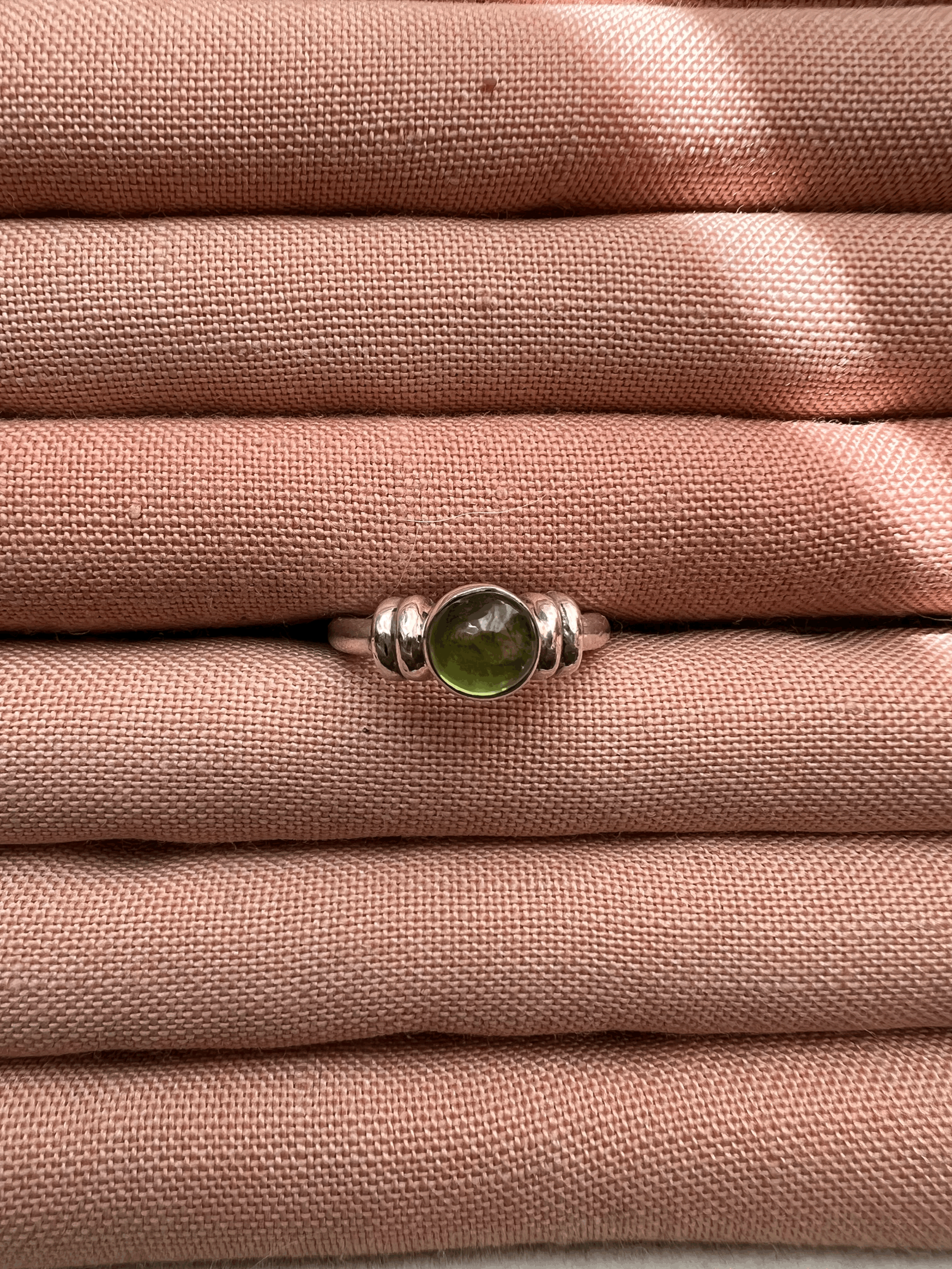 Sterling Silver Peridot Ring