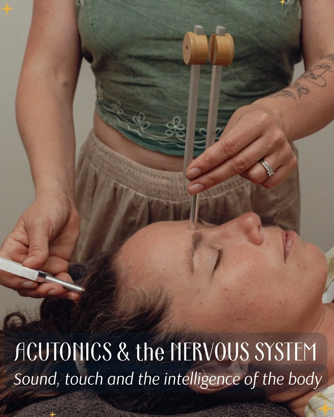 Sound.
Touch.
Safety.

Acutonics works with the nervous system
and the intelligence of the body. 

When the nervous system softens,
the body knows what to do.

#acutonics #celestialbodysound #somatics #soundtherapy #energyhealing