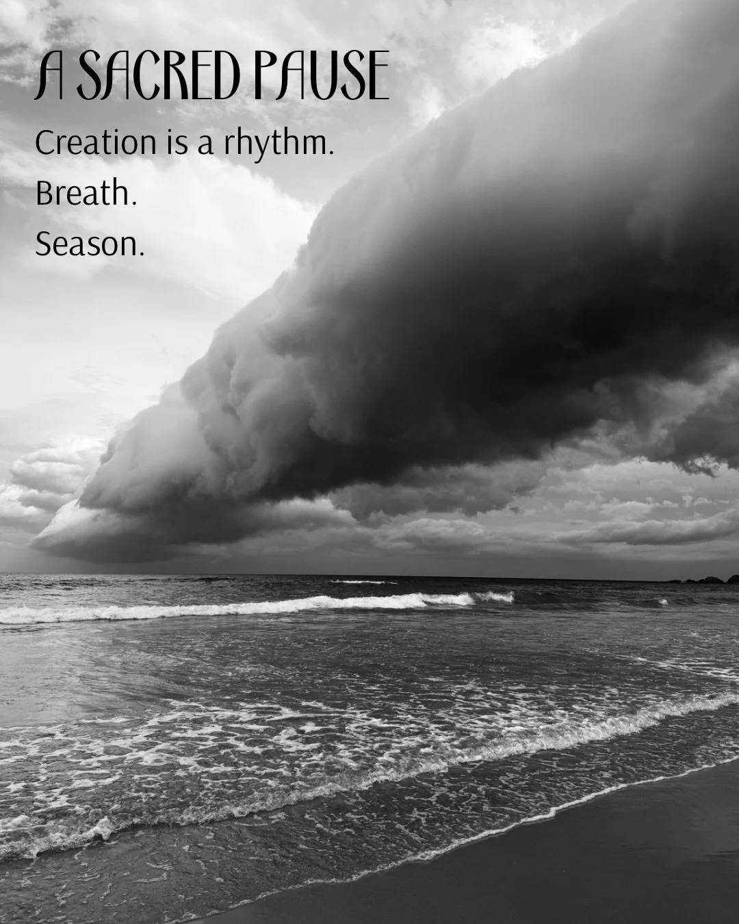 Creation moves in cycles.
There are seasons for initiating.
And seasons for integrating.
 
Inhale.
Exhale.
Expression.
Deepening.
 
I&rsquo;m honouring nature&rsquo;s rhythm.
1:1 sessions are currently closed.
Essences remain available by request.
 
