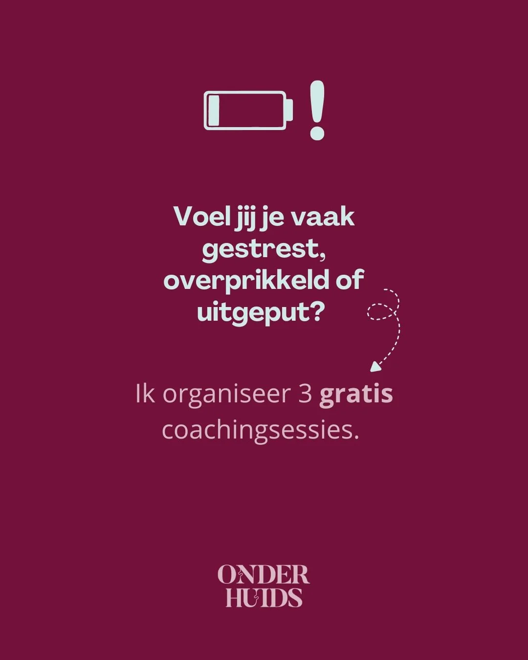 Voel jij dat je vaak &lsquo;aan&rsquo; staat, moeilijk tot rust kan komen of snel overprikkeld geraakt? Of ken je iemand die dit kan gebruiken? Laat het mij weten! 📩

No strings attached! :)
#gratiscoaching #stress #burnoutpreventie #groei #zelfzorg