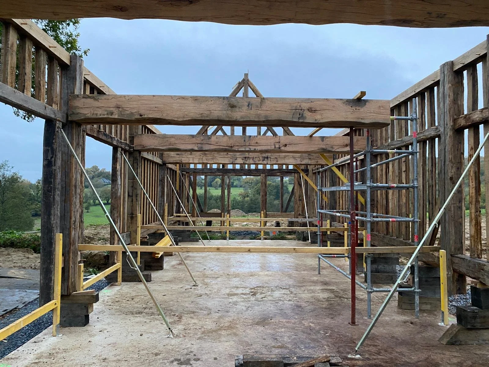 Construction maison colombage pont l'eveque